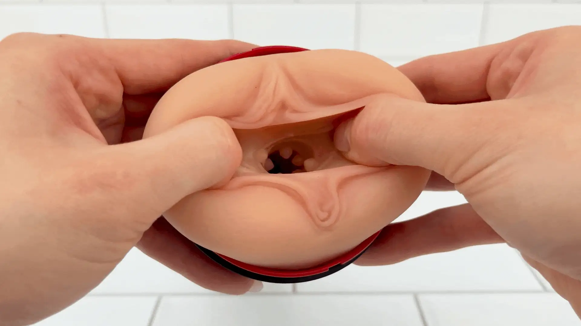 Eachna Realistic Vaginal Masturbator Silicone Stroker with Closed-End Suction