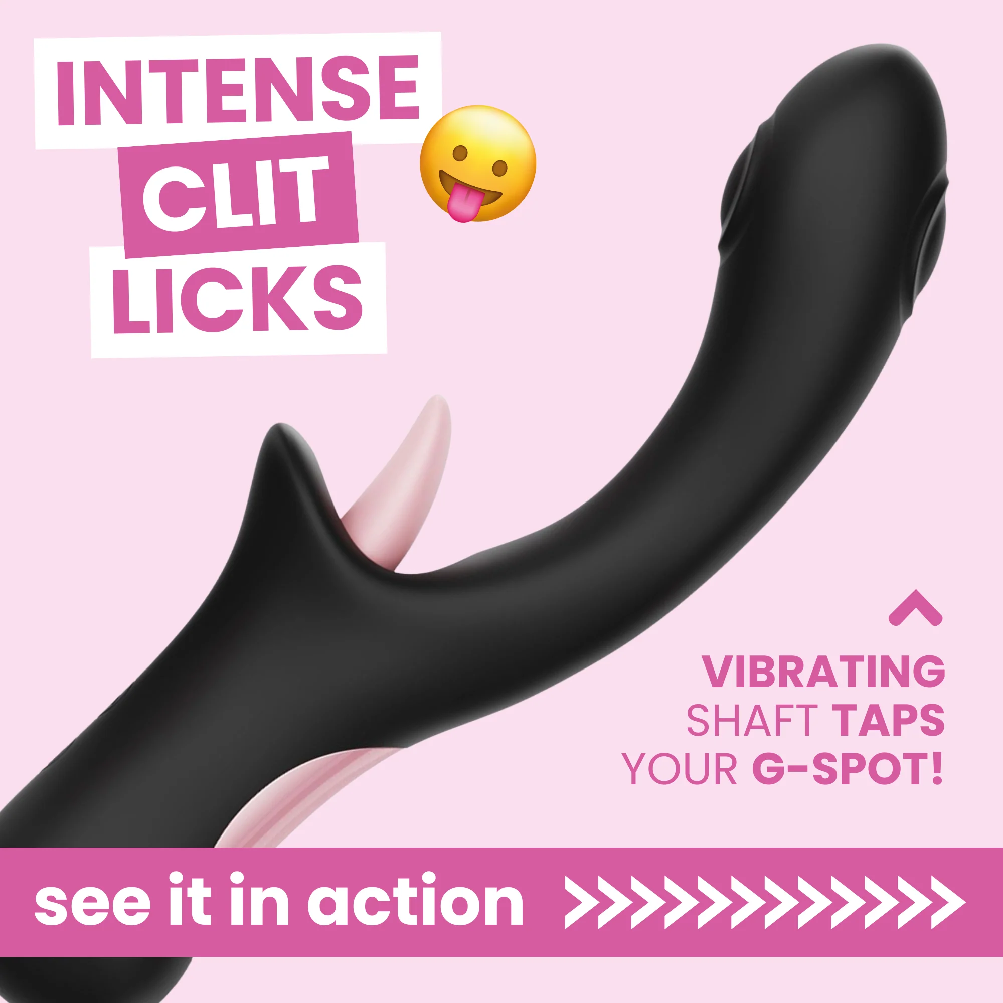 Thumping and Licking Silicone Rabbit Vibrator for G-Spot and Clitoral Pleasure