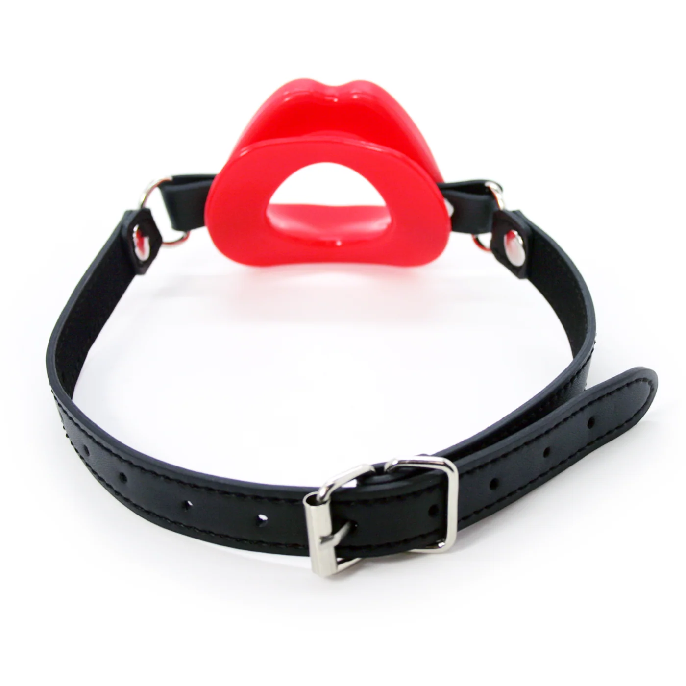 Oral Lips Open Mouth Bondage Gag for Beginners, Soft Silicone Kiss Gag