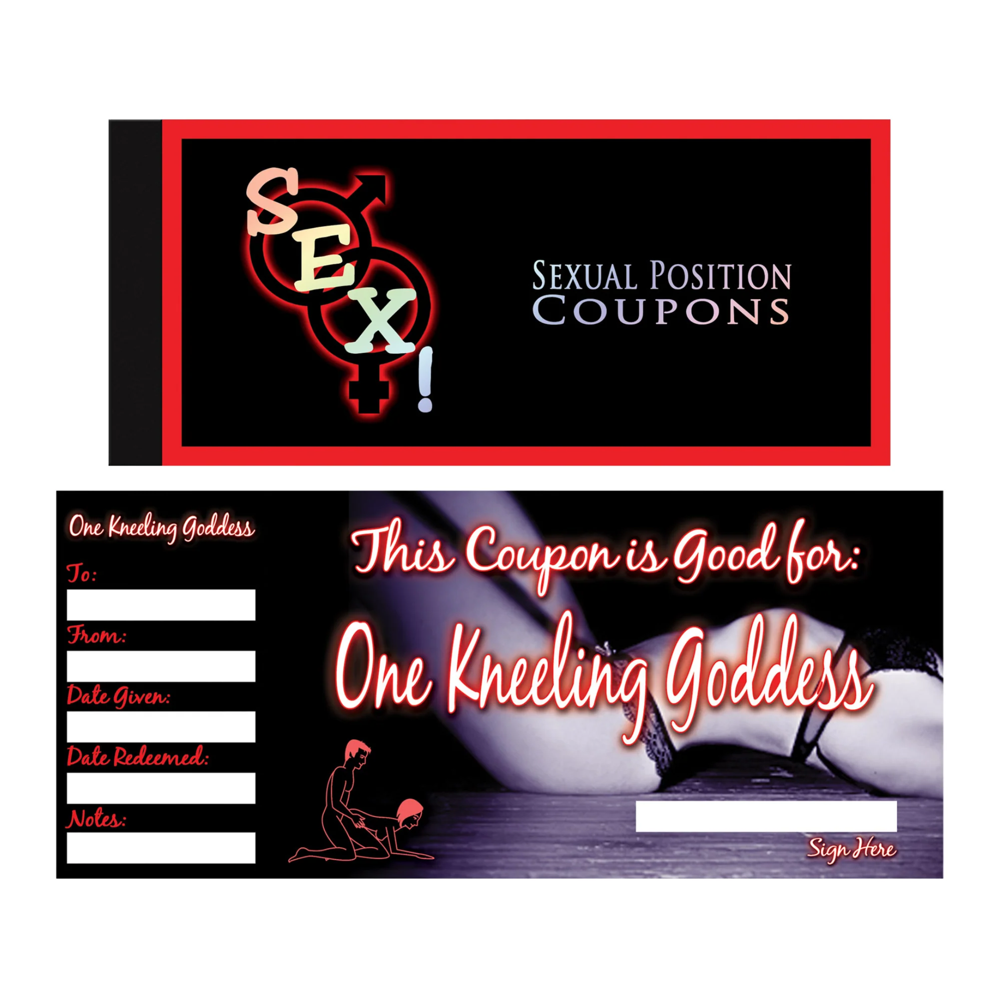 Sexual Position Coupons Booklet for Couples from Tootimid