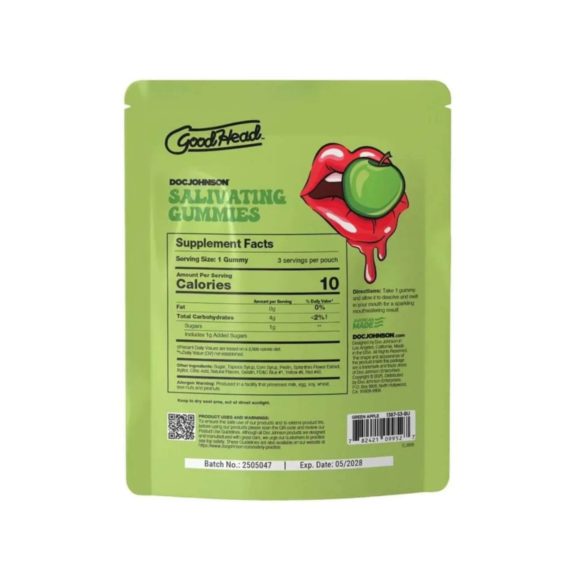 GoodHead Salivating Gummies 西瓜和青苹果口味