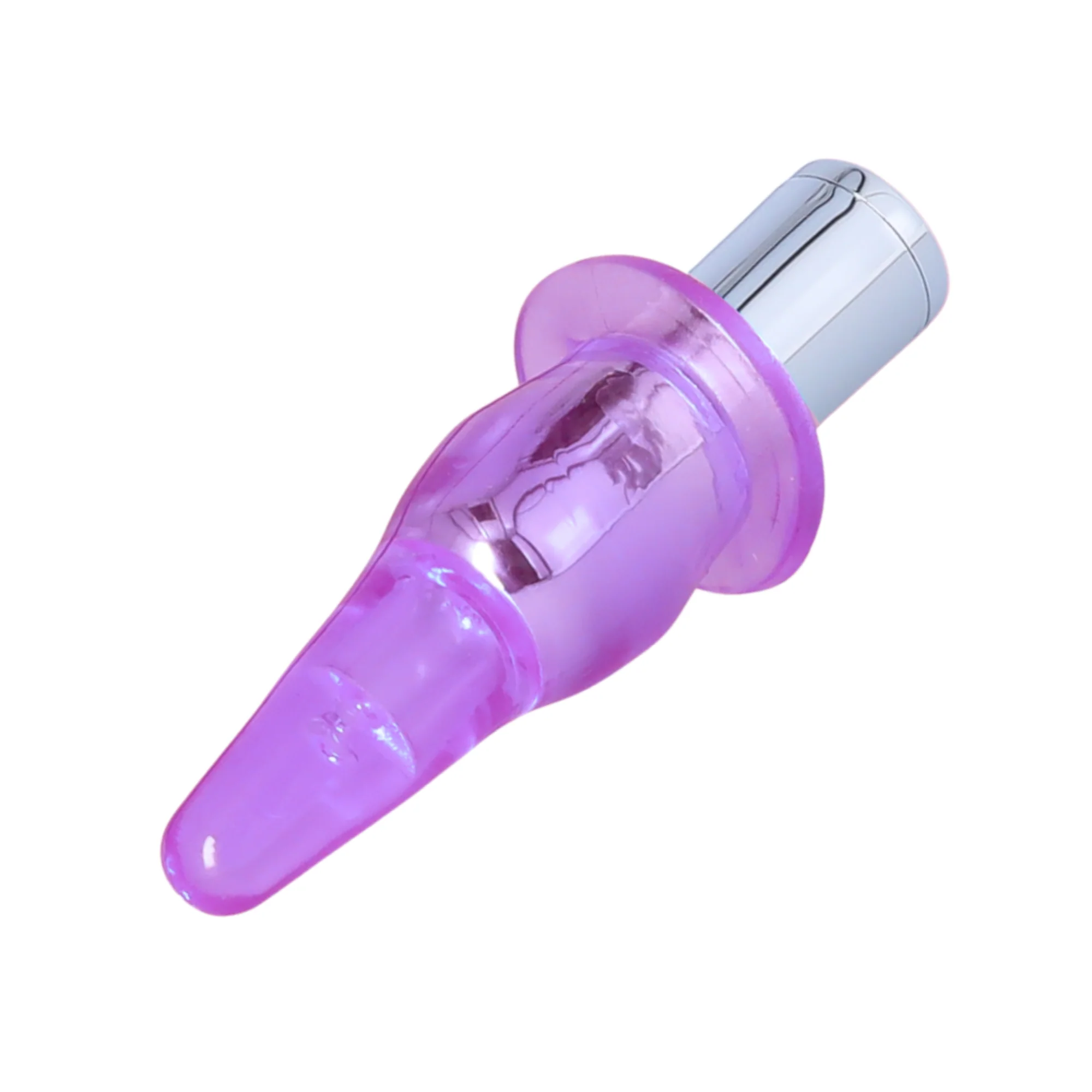 Rechargeable Vibrating Beginner Butt Plug with Tapered Jelly Tip