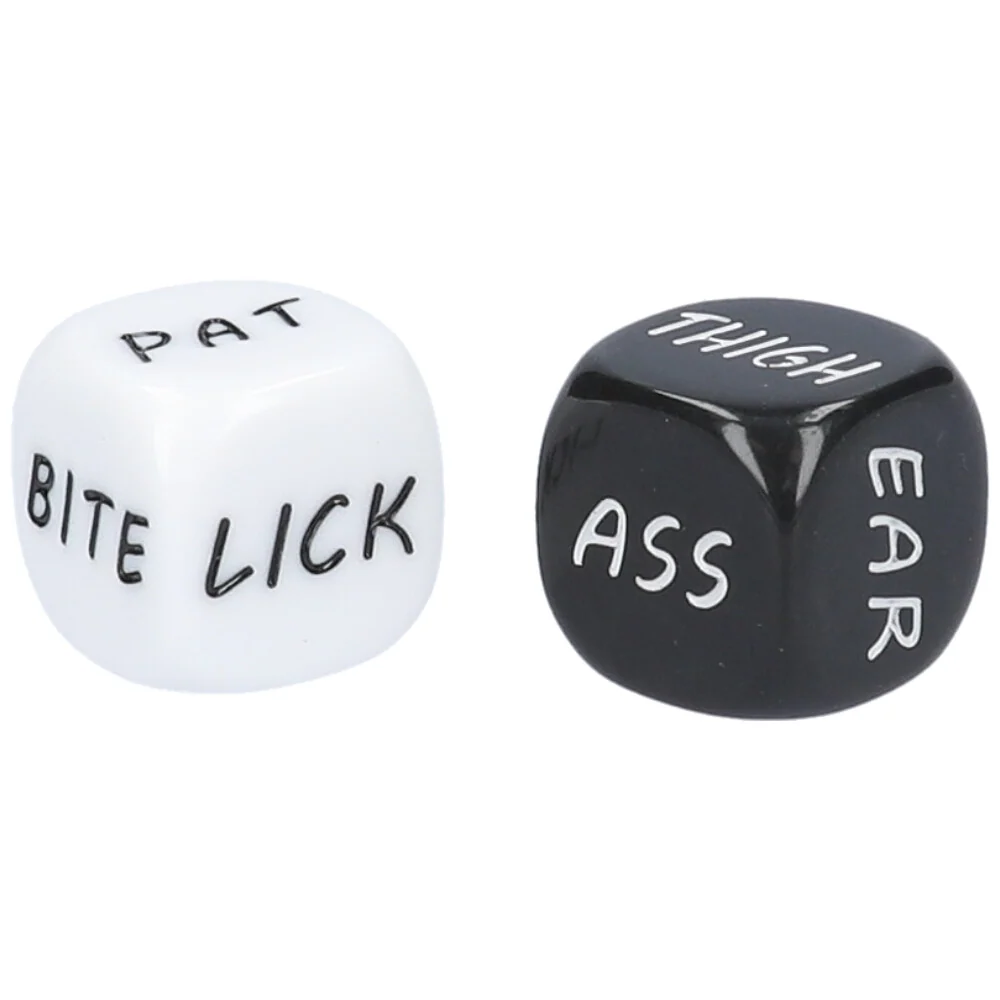 Black & White Foreplay Dice Game with Two Position Dice