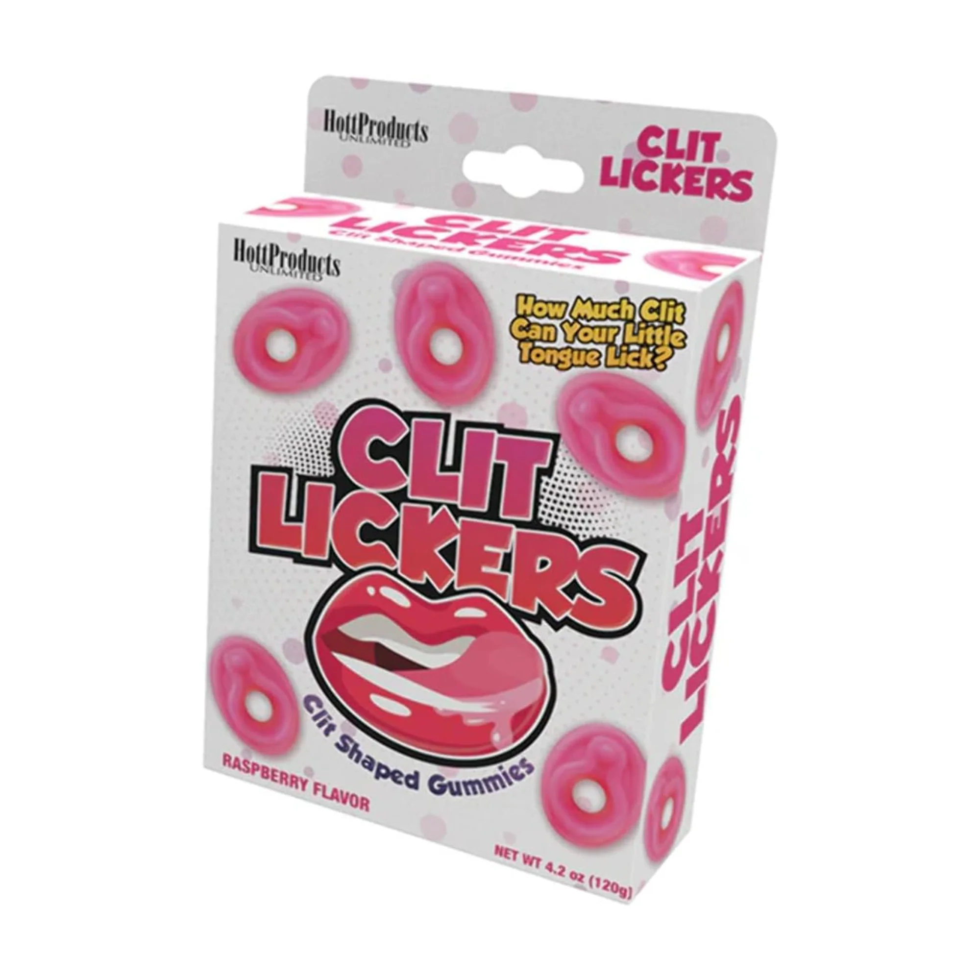 Clit Lickers Clit Shaped Gummies in Raspberry Flavor