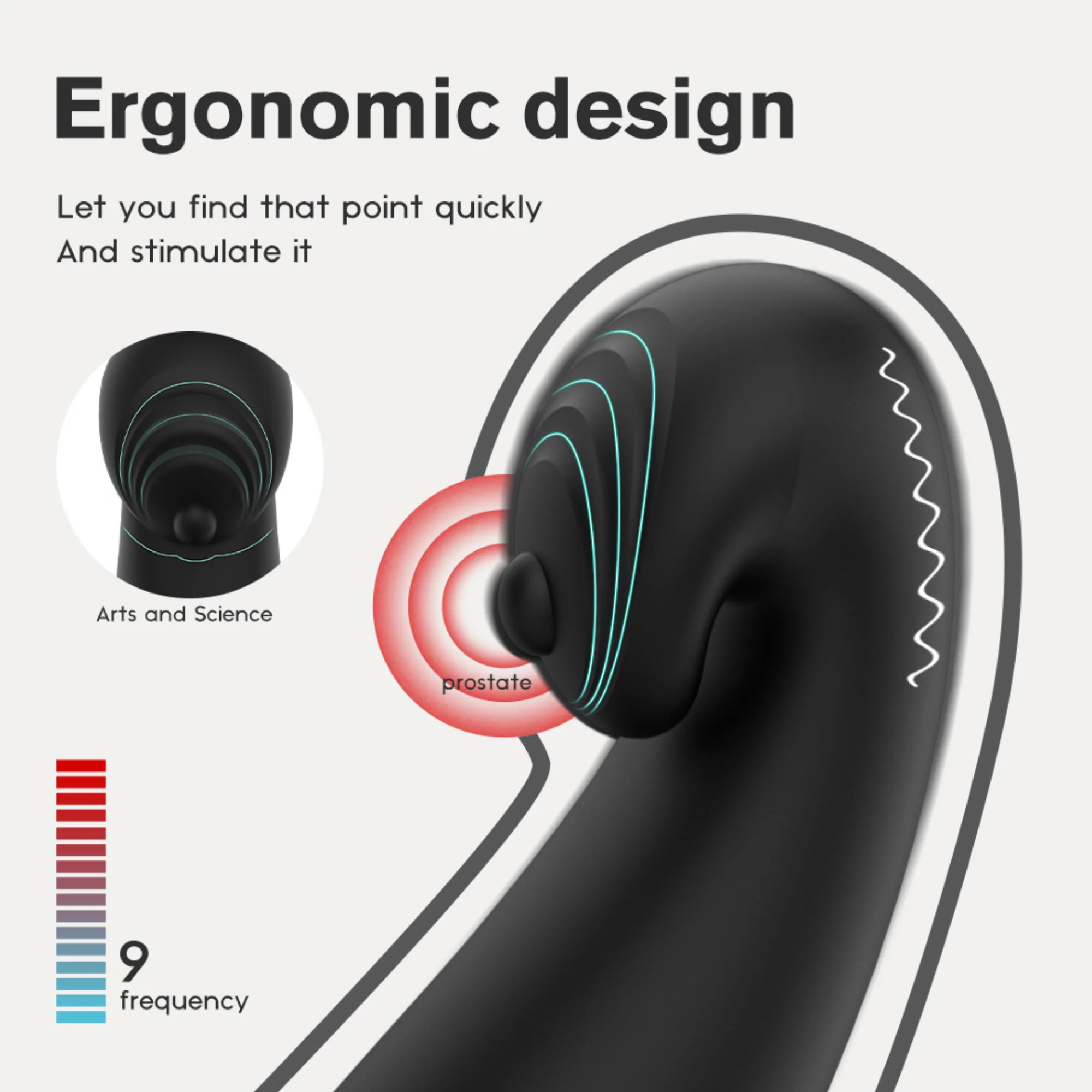 Triple Stimulation Cock Ring -  Stay Harder While Vibes Hit Your P-Spot, Balls & Taint!