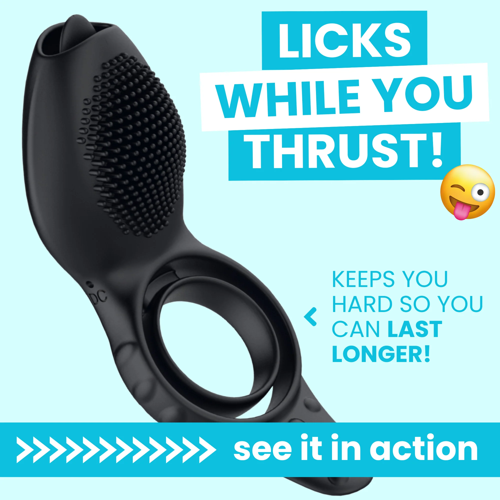 Wireless Clit Tickling Couples Dual Cock Ring Erection Enhancer