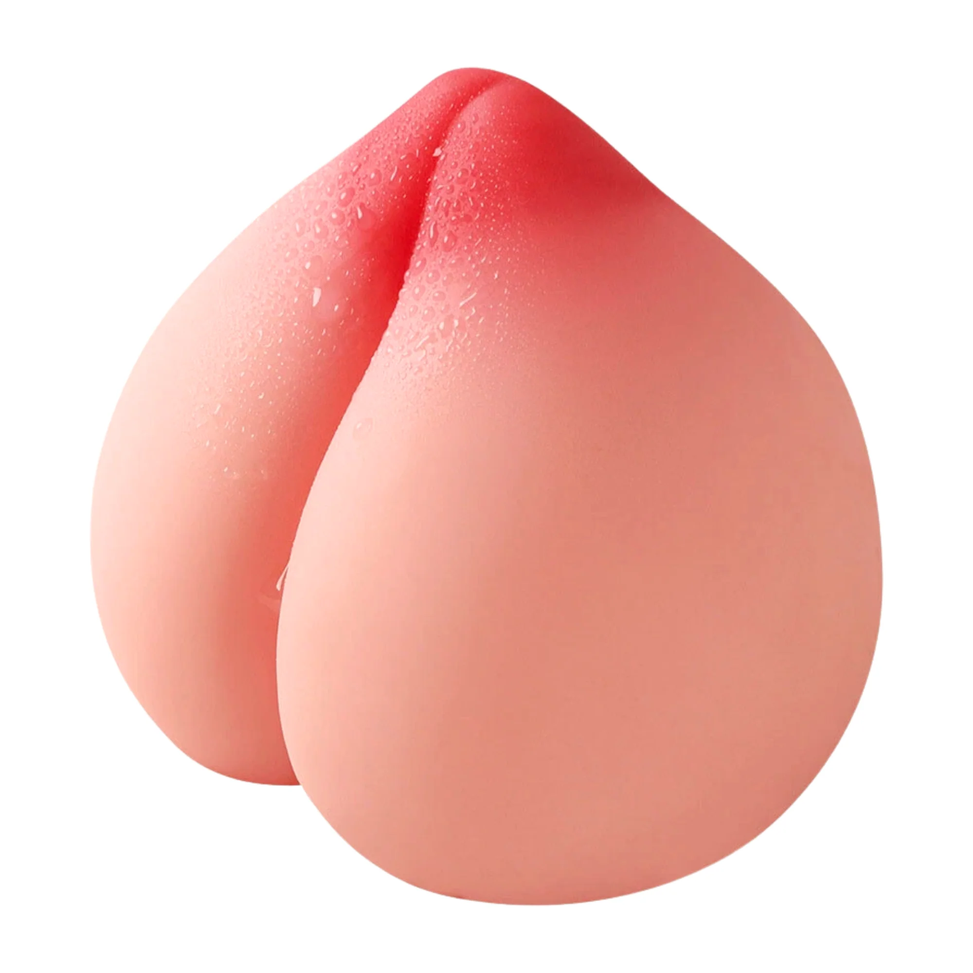 Tits & Ass Peach Masturbator With Dual POV Textured Sleeve