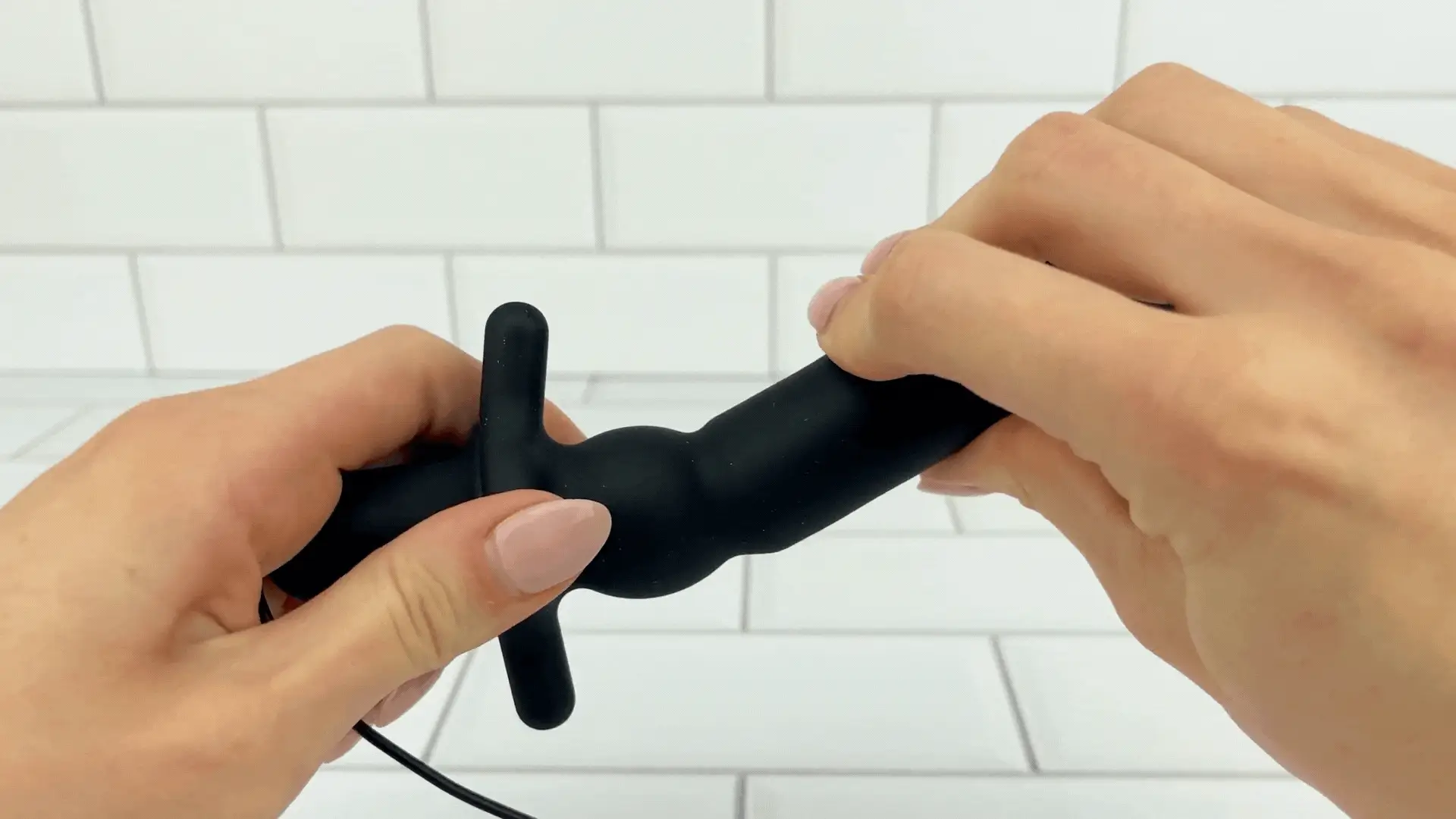 7 Function Silicone Vibrating Anal Toy with Flared Base