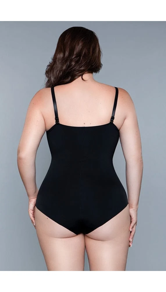 BeWicked What Waist Seamless Shapewear Bodysuit with Adjustable Straps