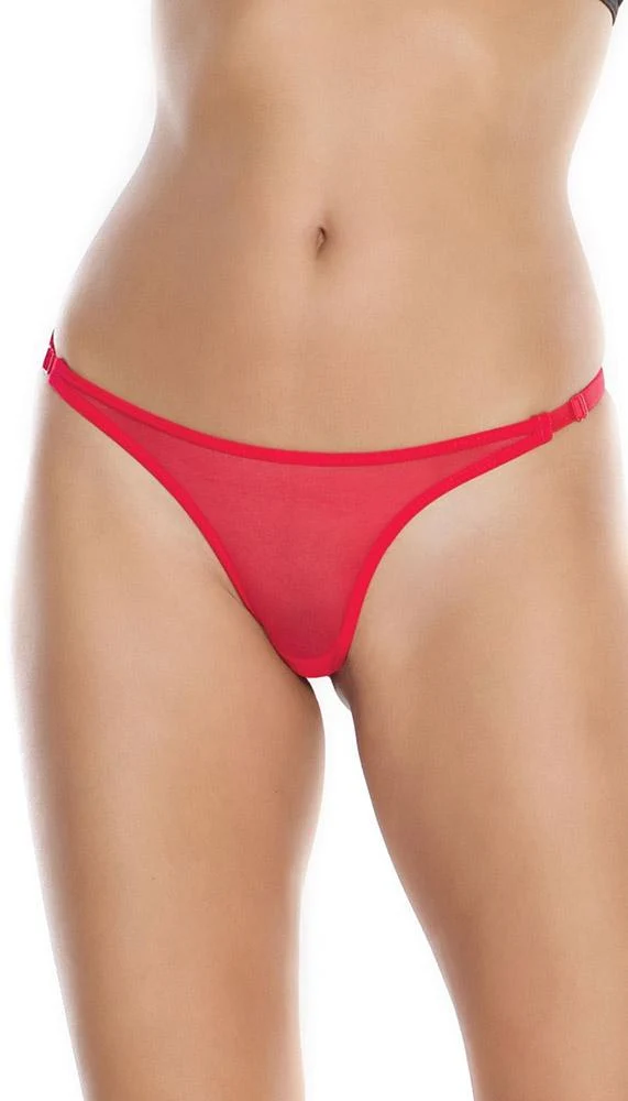Seductive Red Bow Back Thong Panty for Gifts