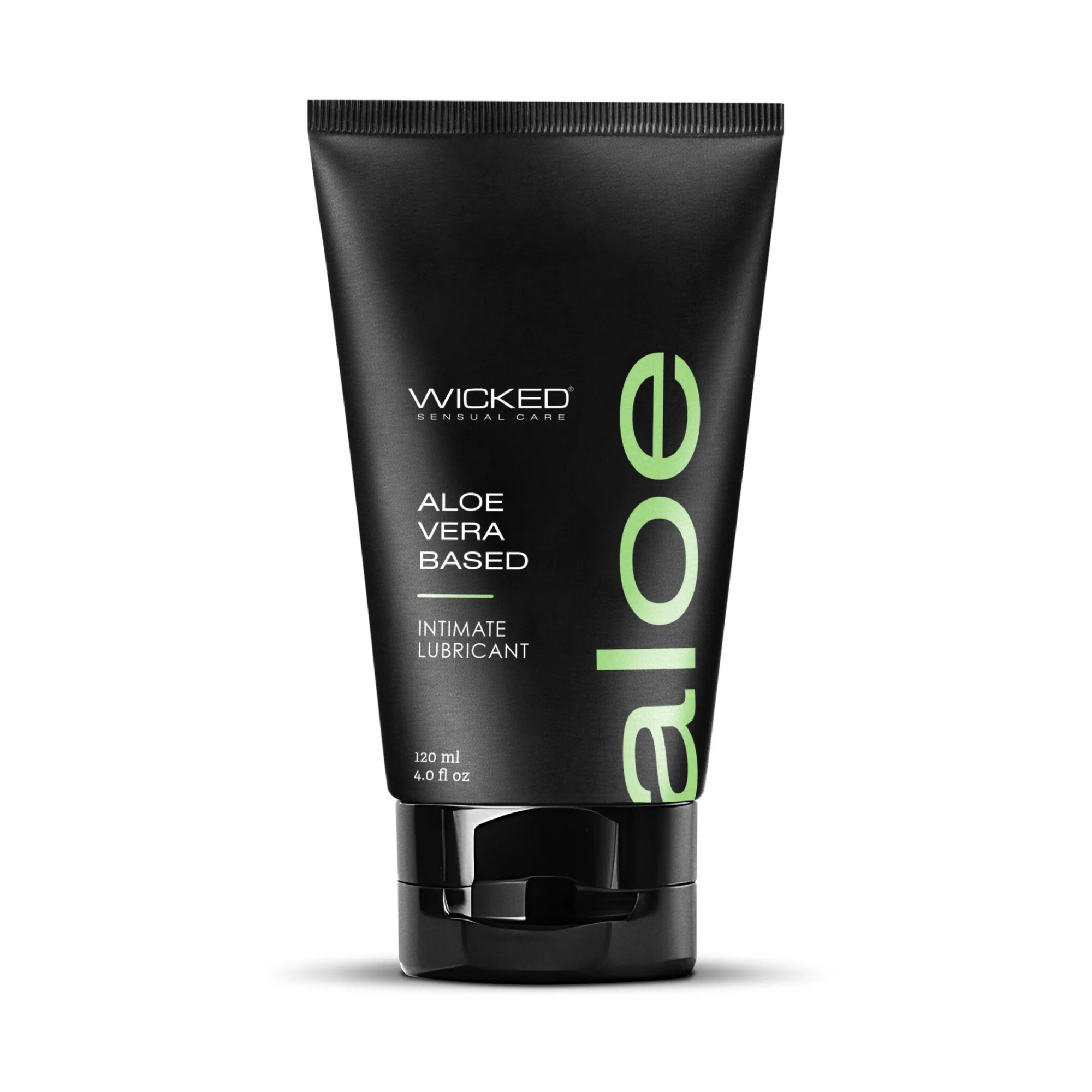 Wicked Sensual Aloe Lubricant 4oz Organic Aloe-Based Gel for Long Play