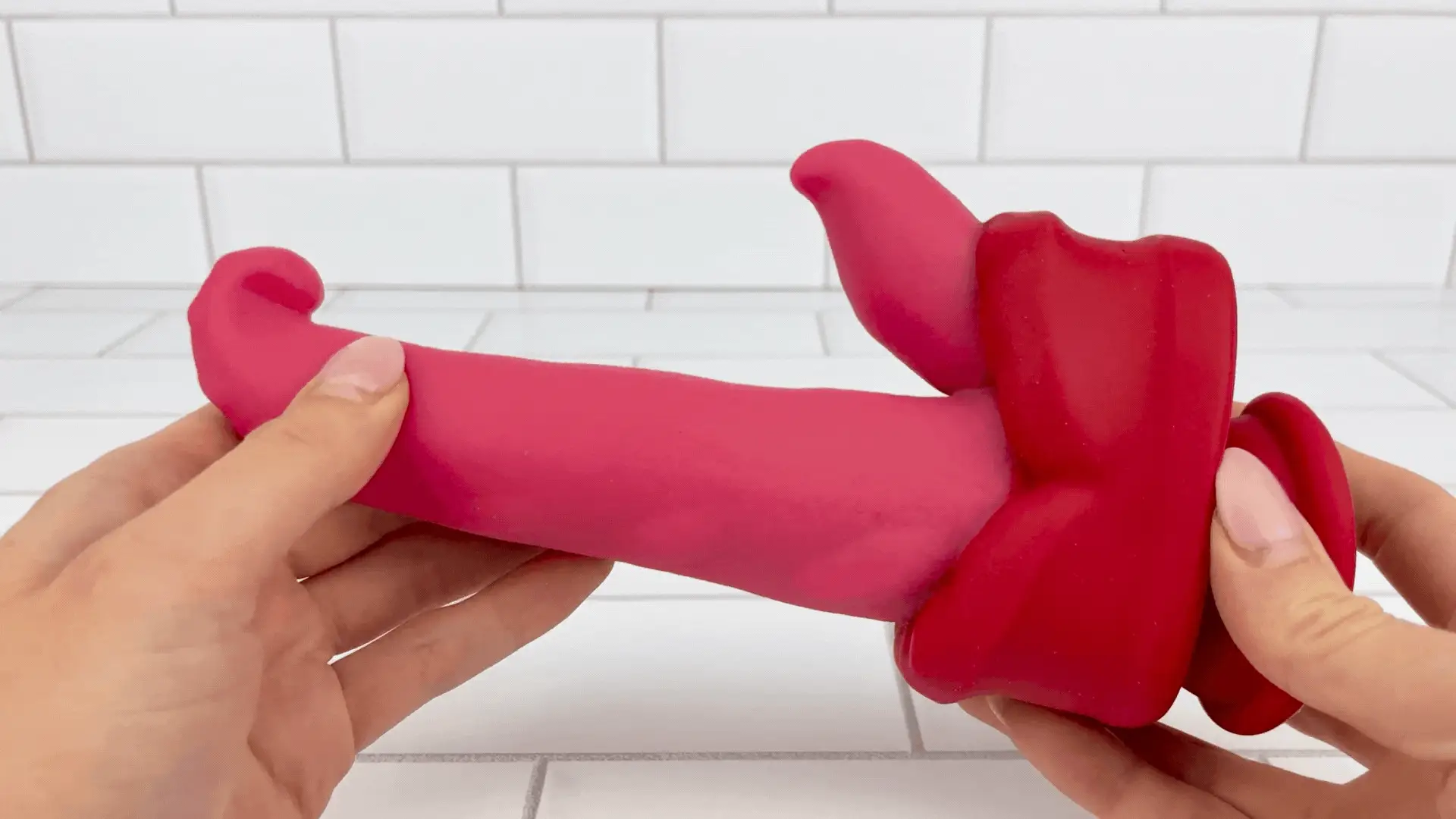 Warming Silicone Thrusting & Rotating Suction Cup Tongue with Remote - Deep, Hands-Free Penetration and Wild Oral!