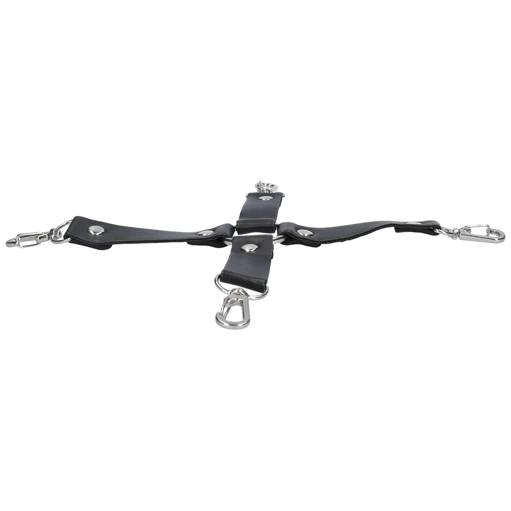 Hog Tie Restraint Set With Faux Fur Lined Cuffs