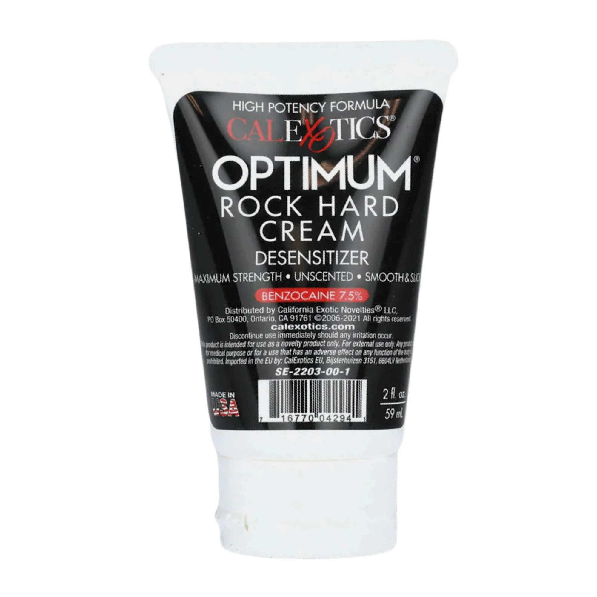 California Exotics Optimum Rock Hard Desensitizing Cream, Maximum Strength