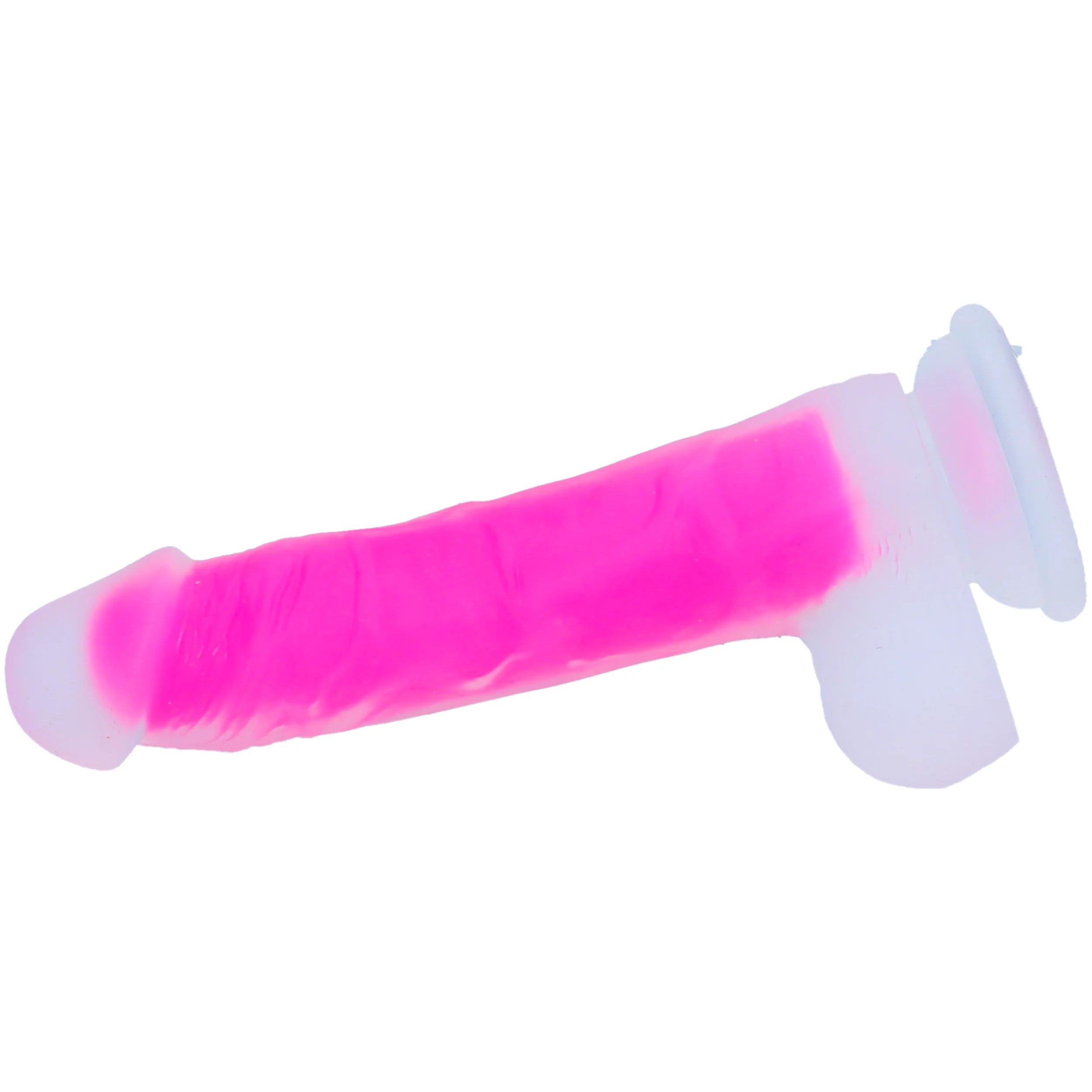 6 Inch Silicone Dual Density Hands-Free Suction Cup Dildo