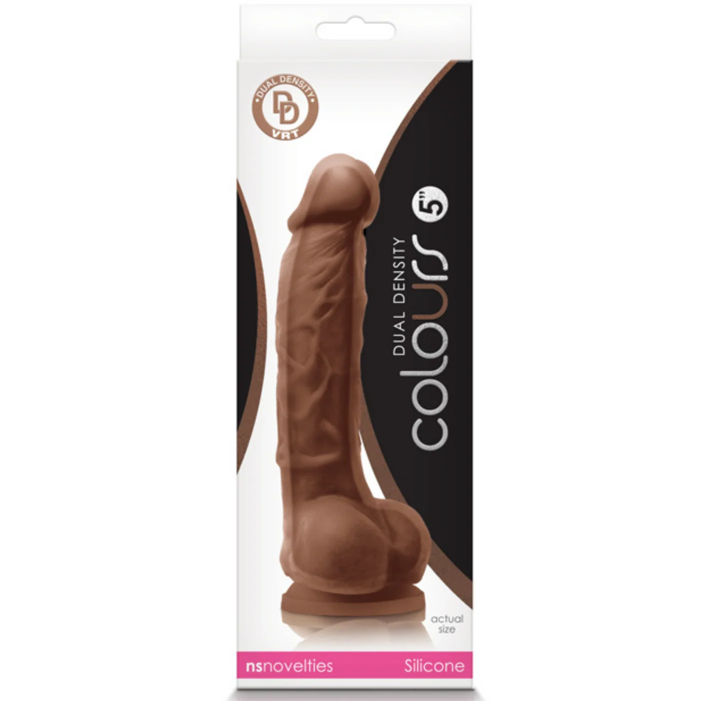 Colours Dual Density 5 Inch Silicone Suction Cup Dildo