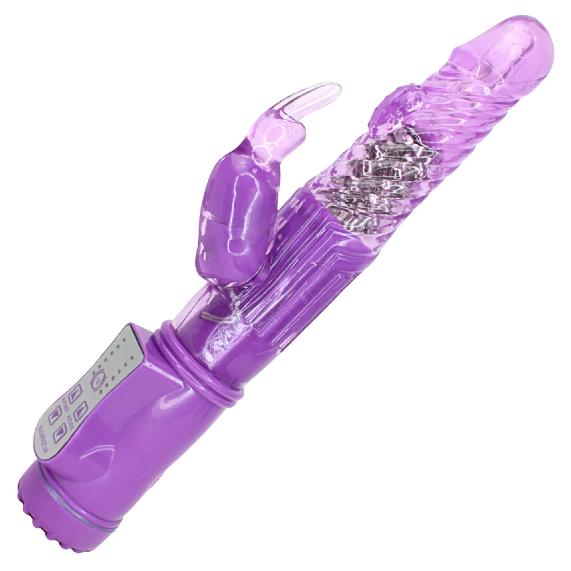 9 Inch Rotating Orgasm Rabbit Vibrator with 36 Vibration Patterns