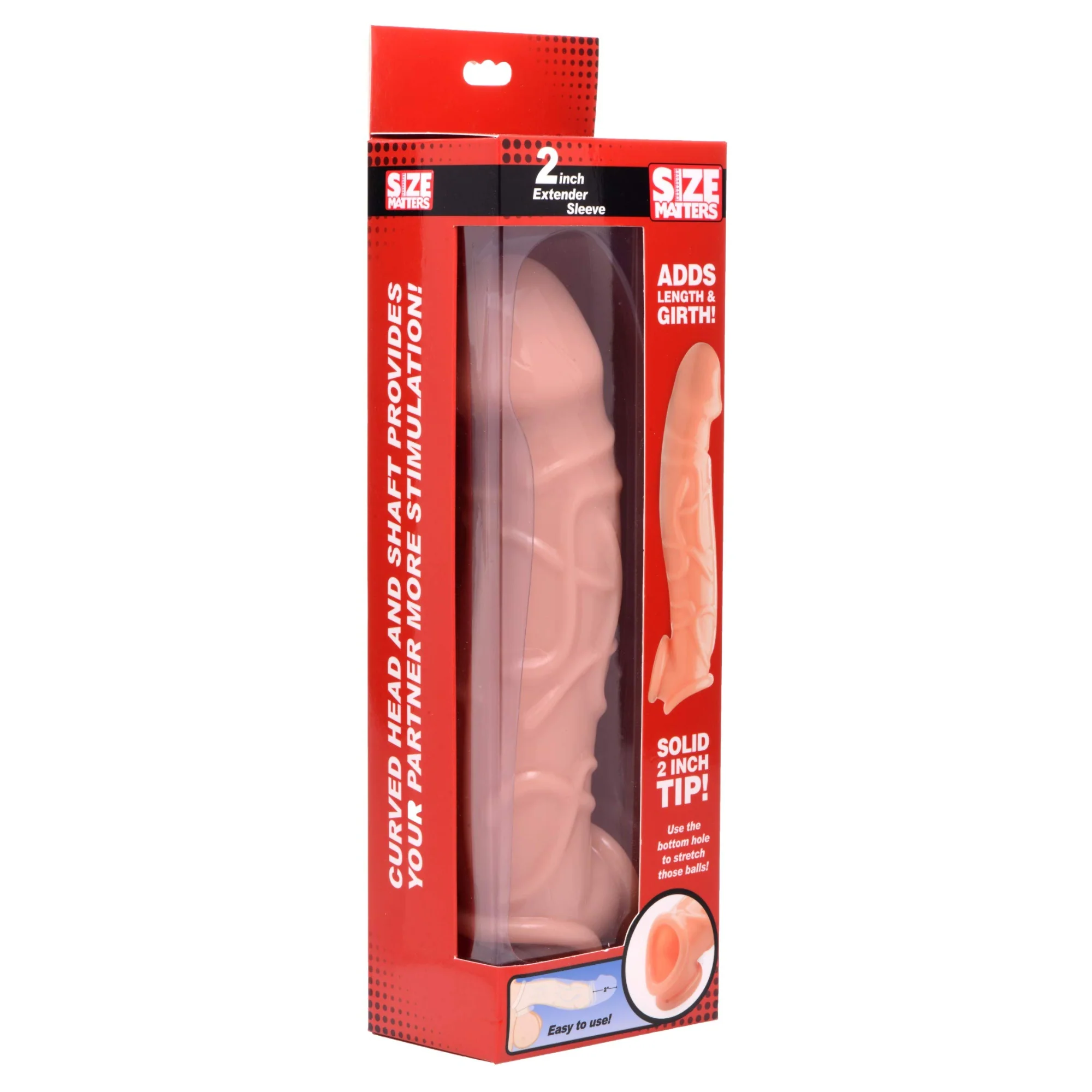 Size Matters 2 Inch Penis Extender with Ball Stretcher