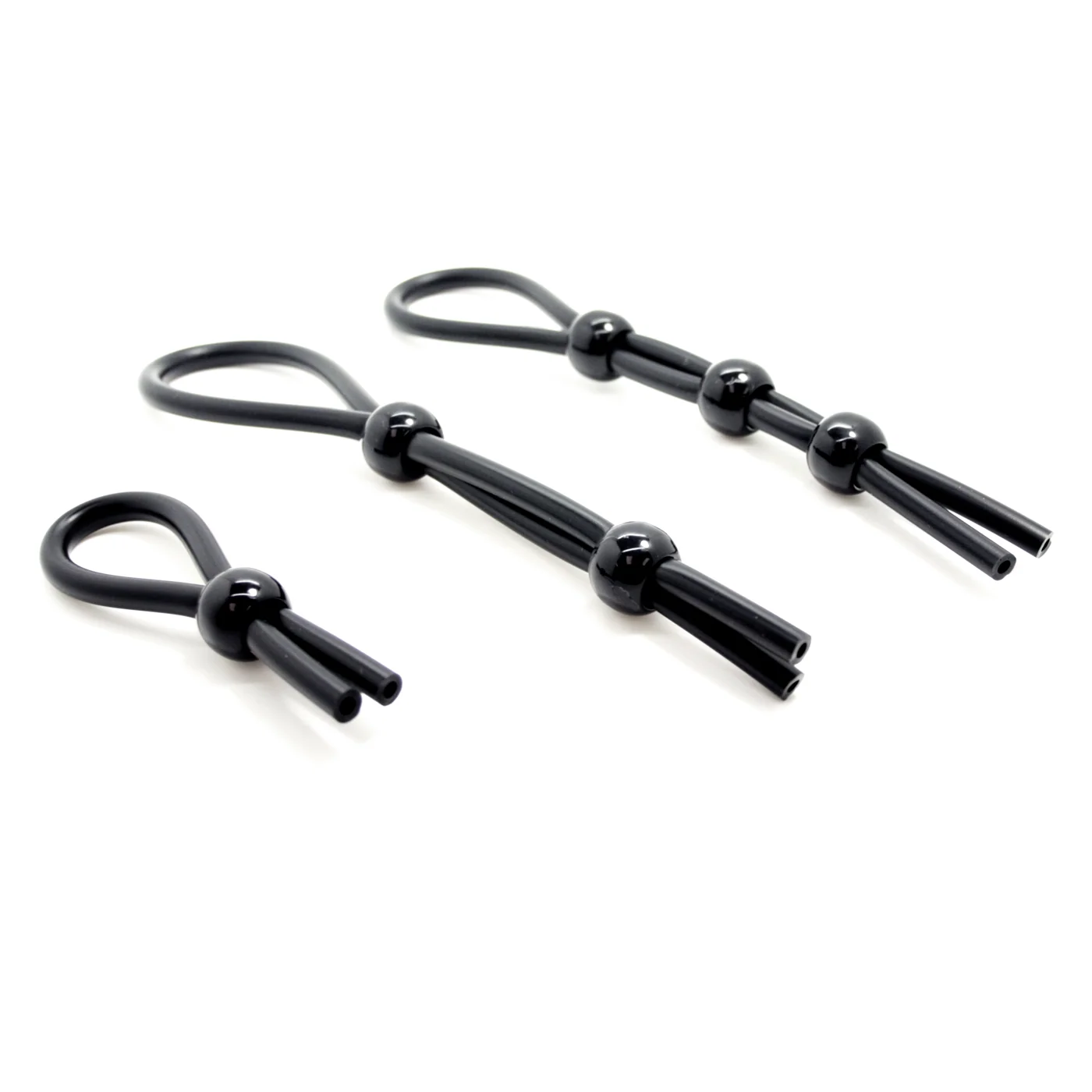 Beaded Lasso Cock Ring in Single, Double and Triple Lasso Options