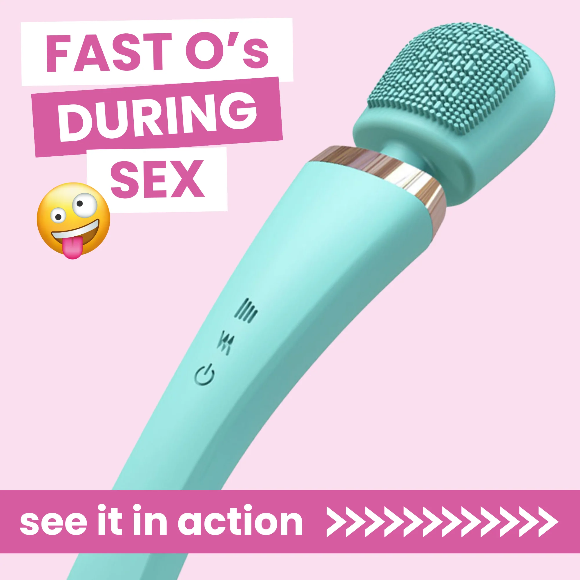 STRONG Cordless Body Massage Wand with 8 Speeds and 20 Patterns