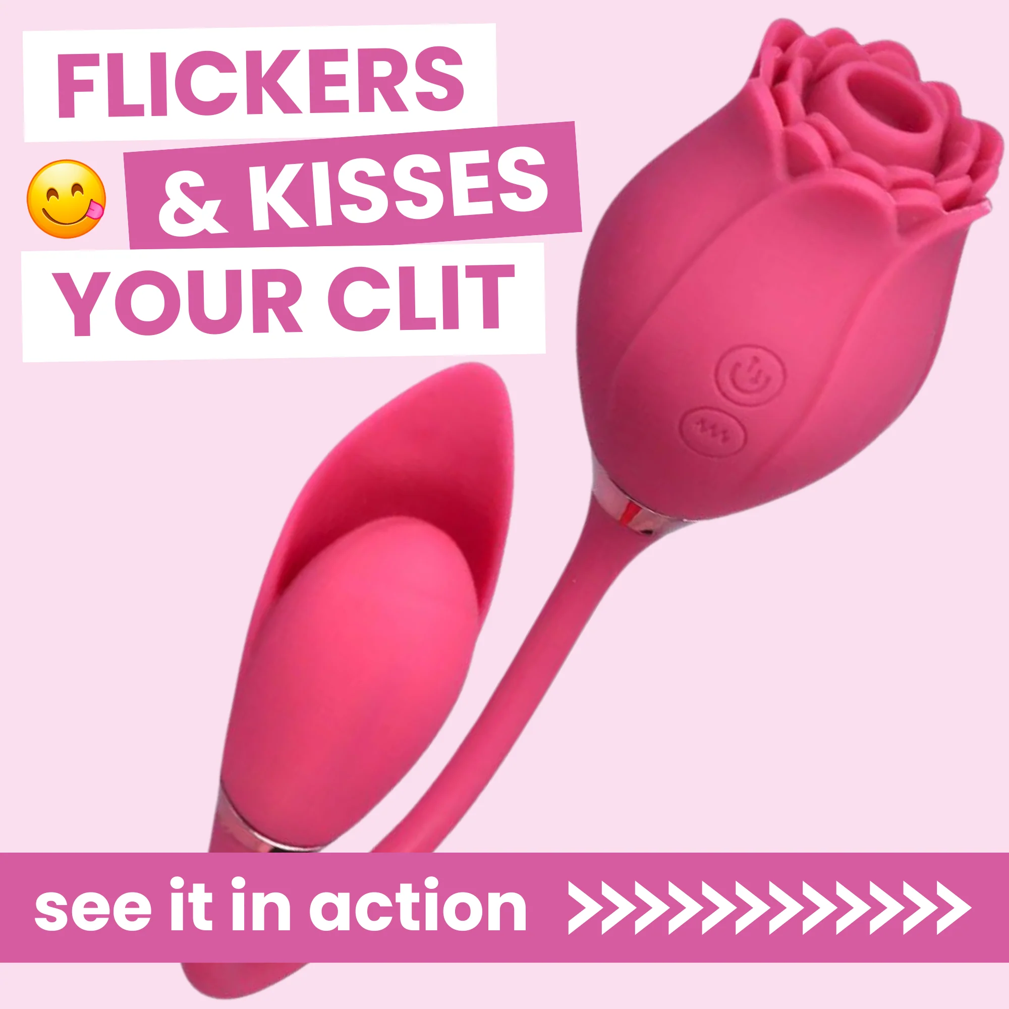 Dual-Action Fluttering Air Pulse Clit Stimulator for Solo and Partner Play