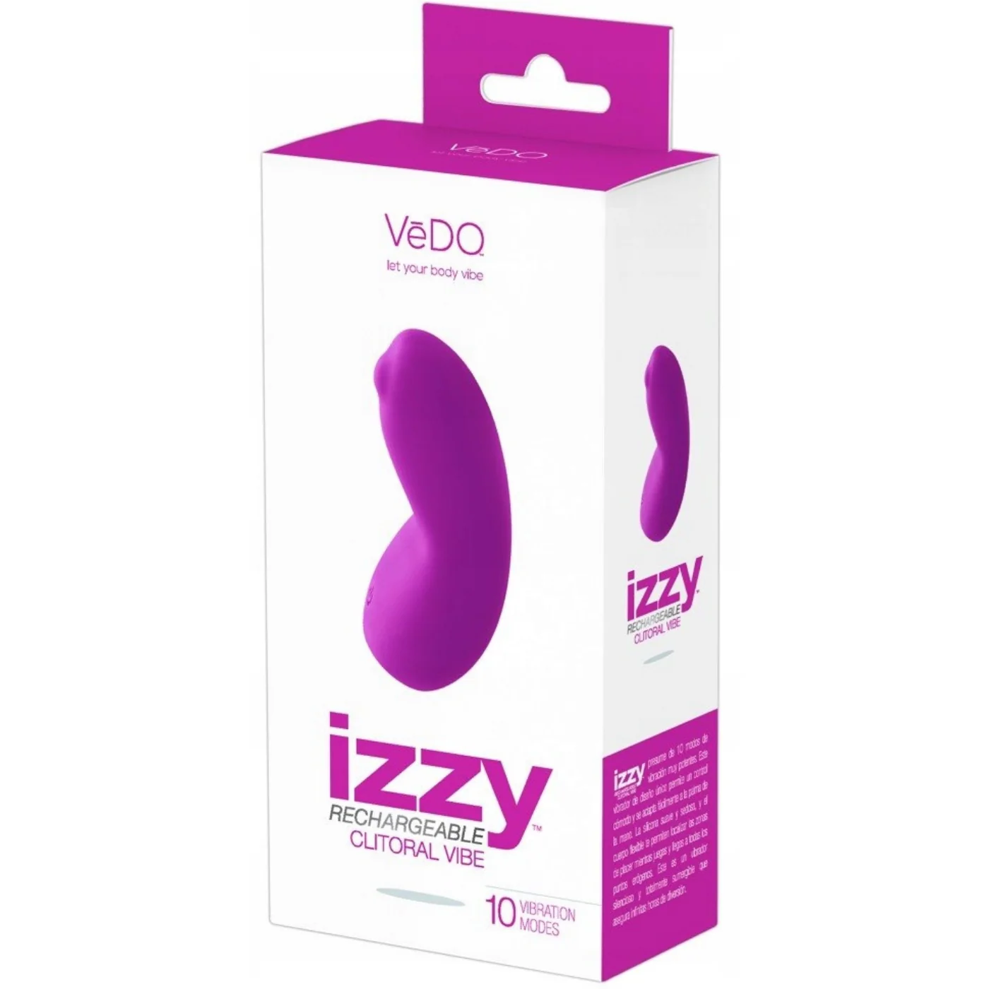 Vedo Izzy 充电式阴蒂振动器，带精准凸点