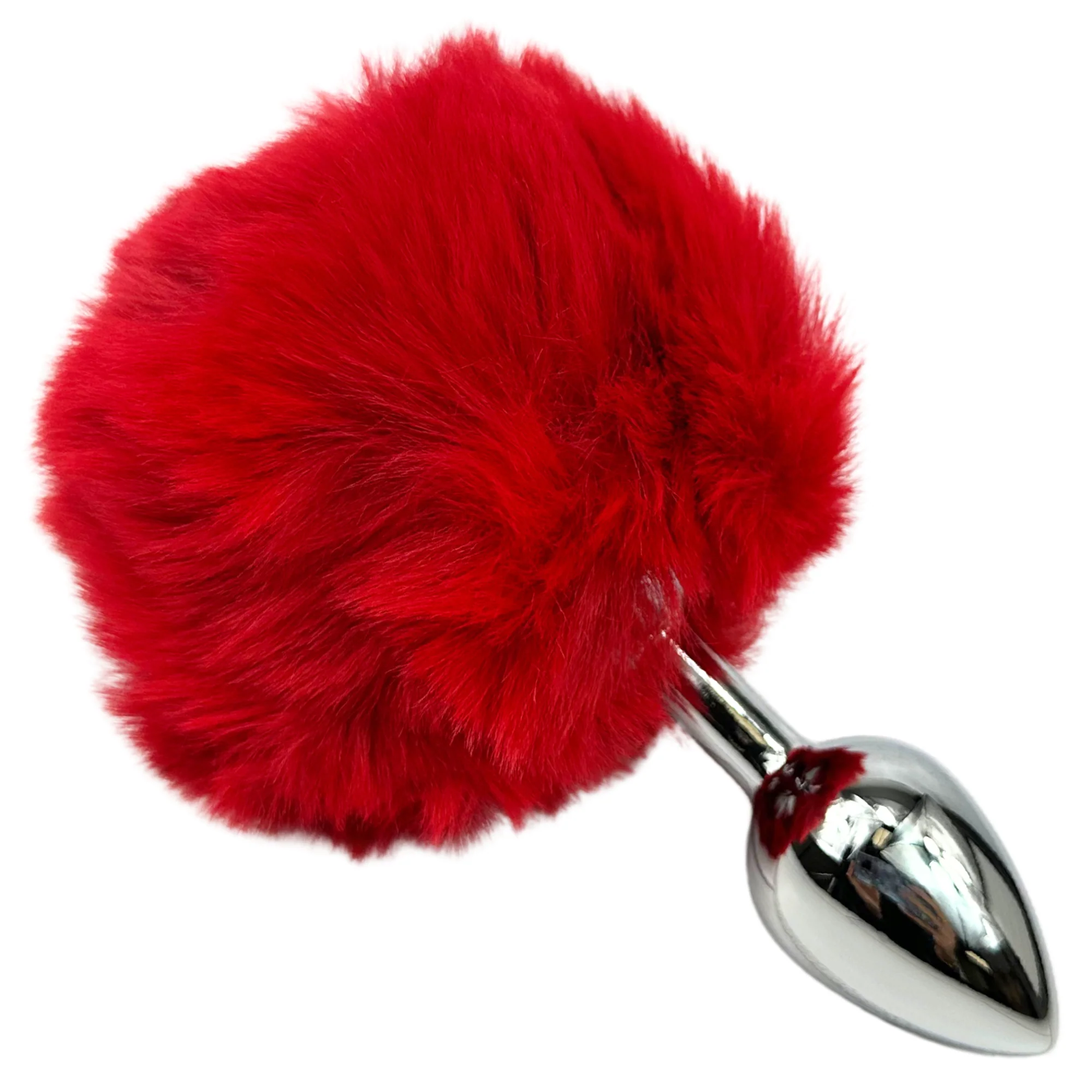 Sexy Bunny Tail Anal Plug with Plush Faux-Fur Tail