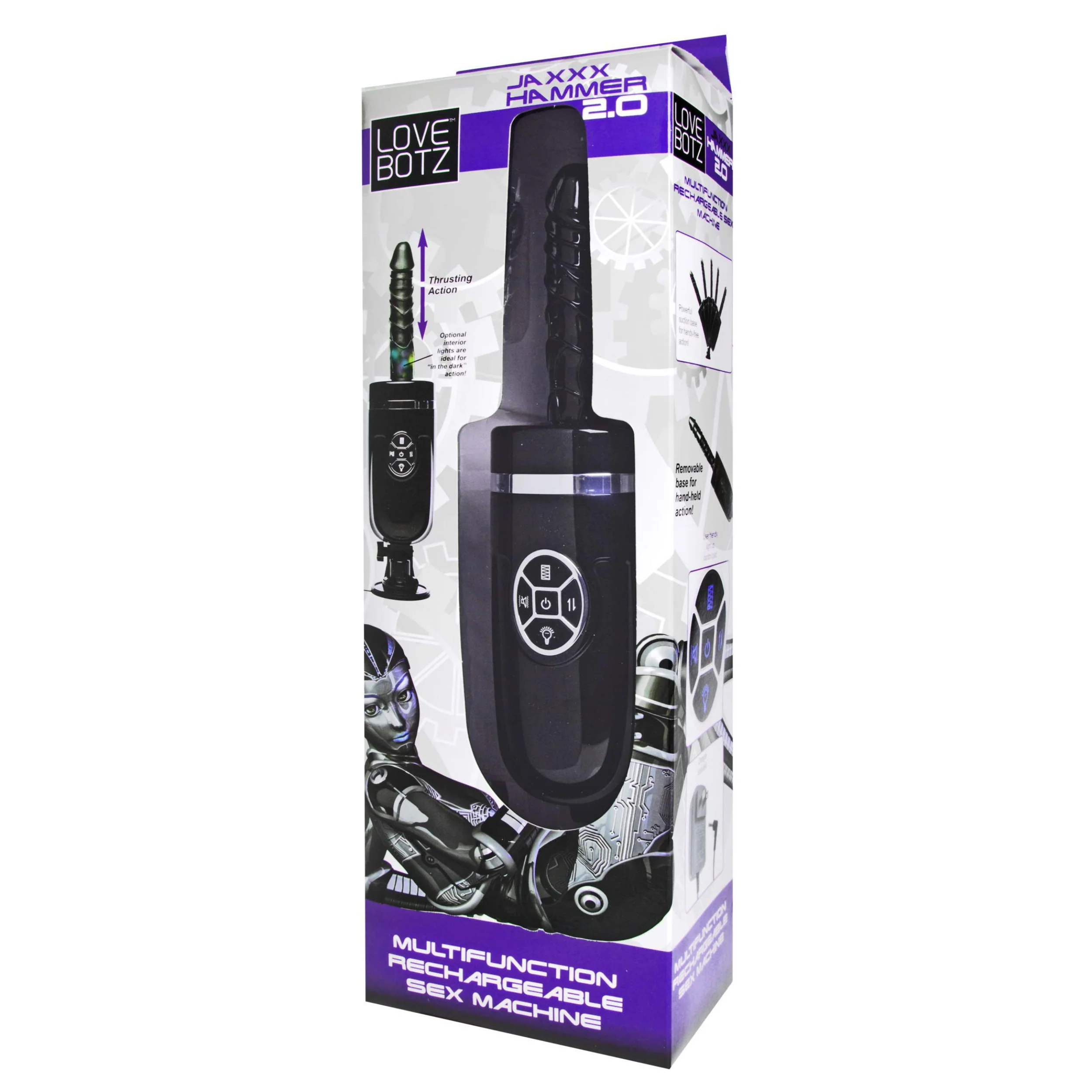 LoveBotz Jaxxx Hammer 2.0 Multifunction Rechargeable Sex Machine