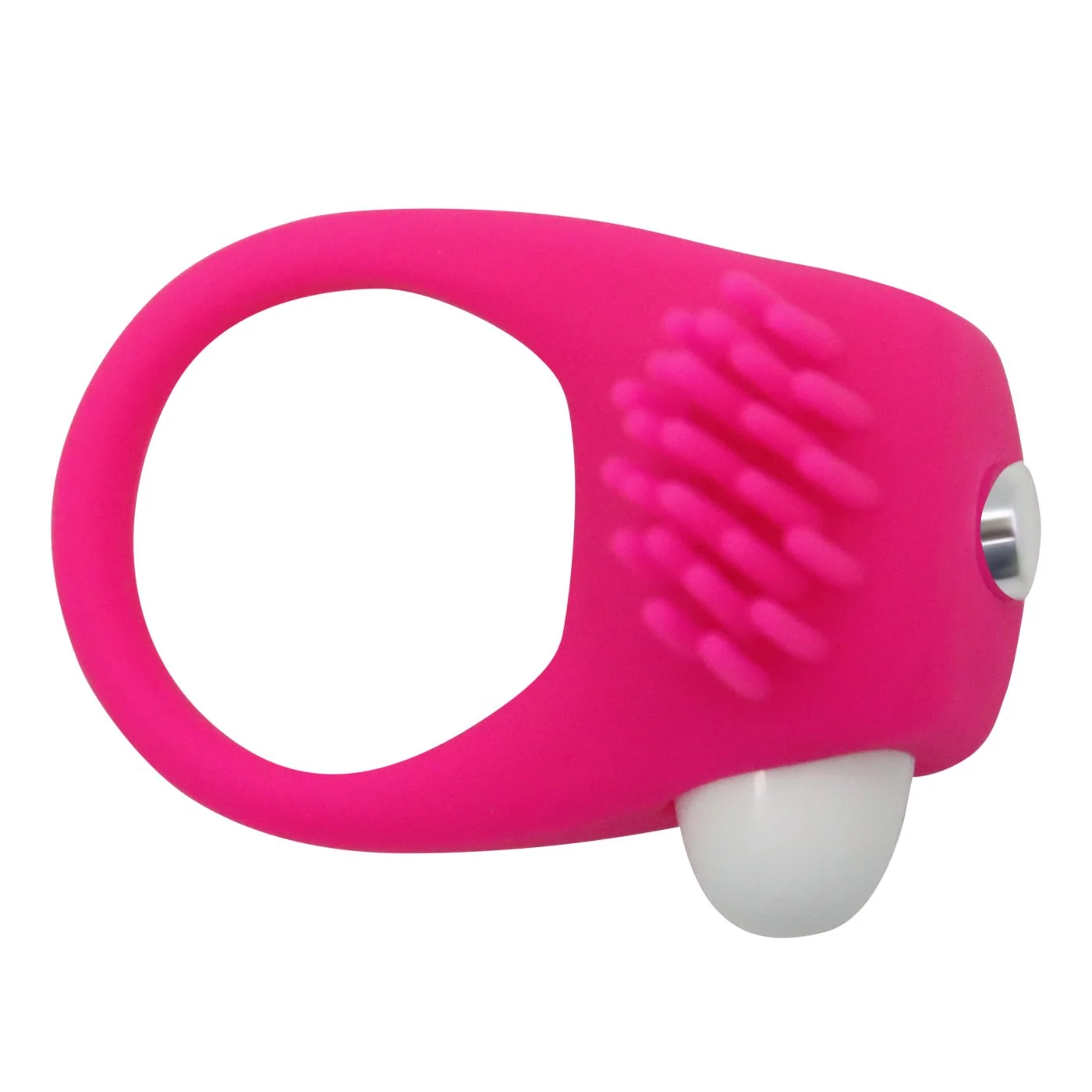 Vibrating Cock Ring With Nubby Ticklers for Couples