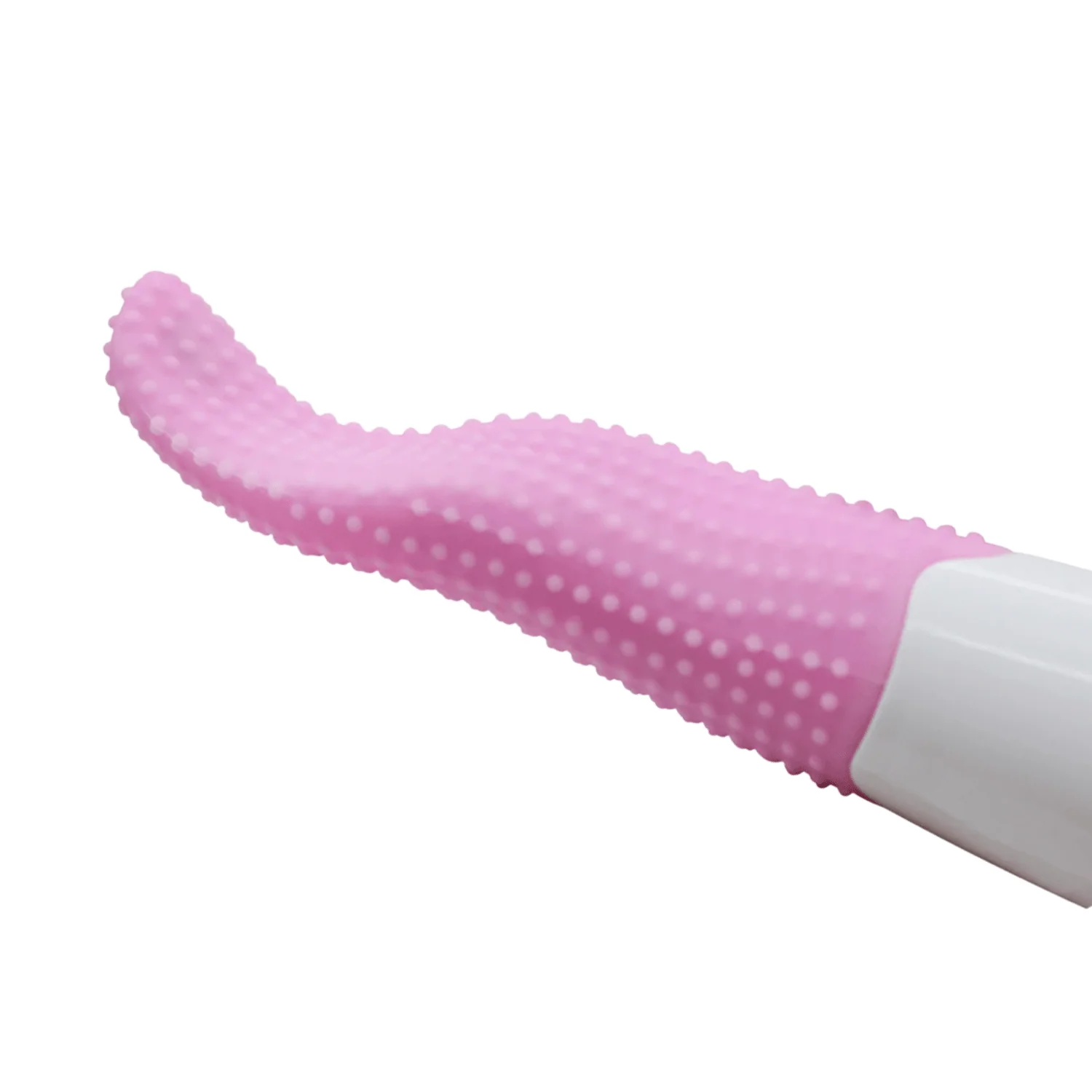 Flexible Tongue Vibrator with Nubs for Clit and Rimming Play