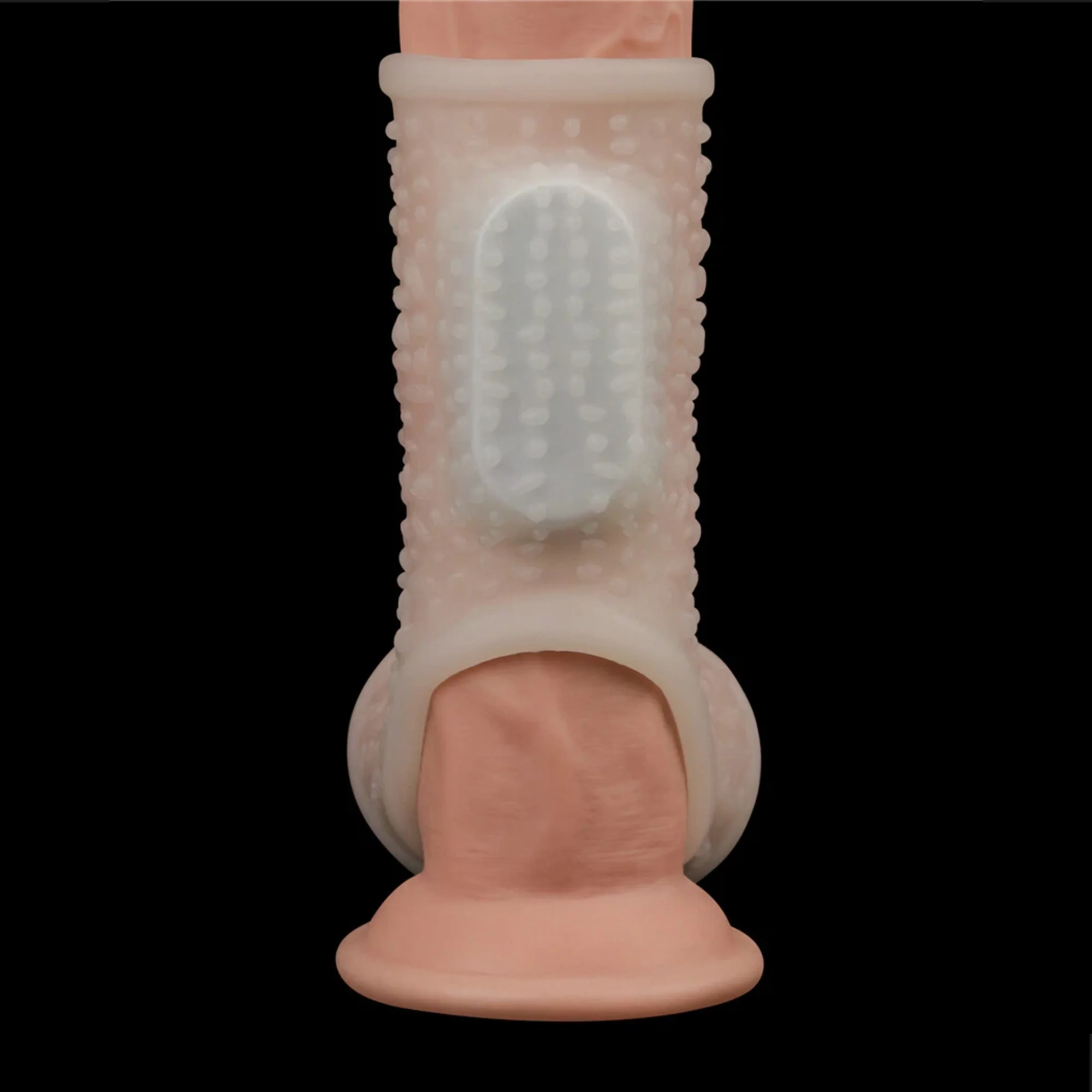 Bumpy Vibrating Knights Ring Scrotum Sleeve