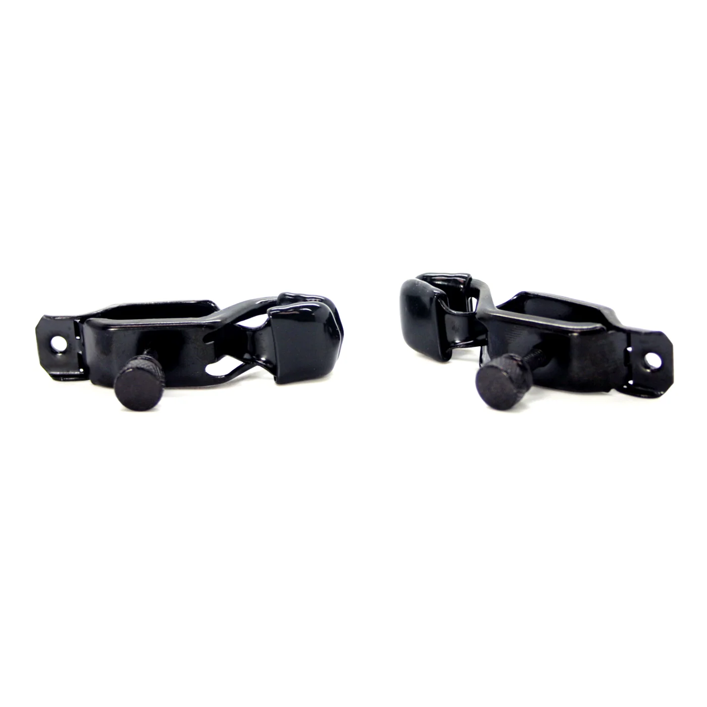 Adjustable Open Wide Black Nipple Clamps for BDSM Play