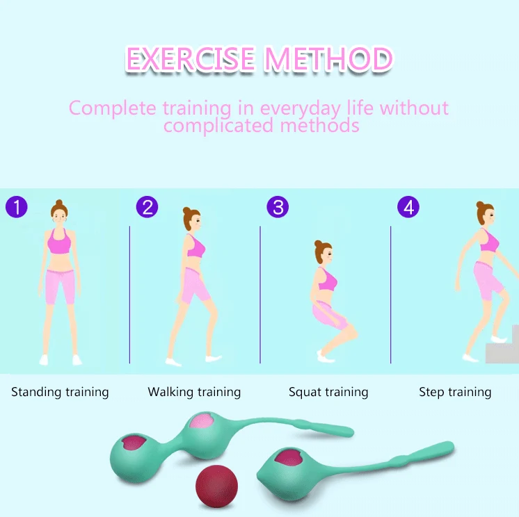 SORA Duo Tone Kegel Ball and Pleasure Ball Exerciser Set with Weighted Balls