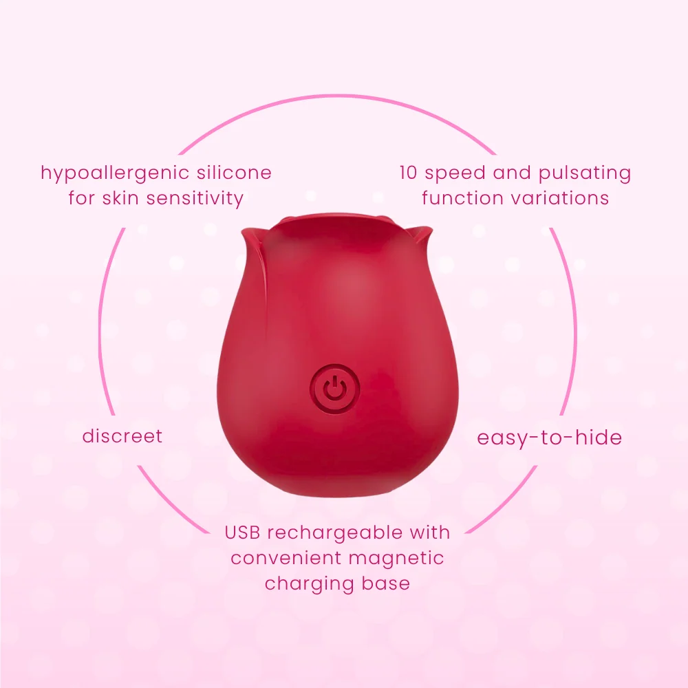 Euphoria Rose Air Pulse Clit Stimulator Sex Toy