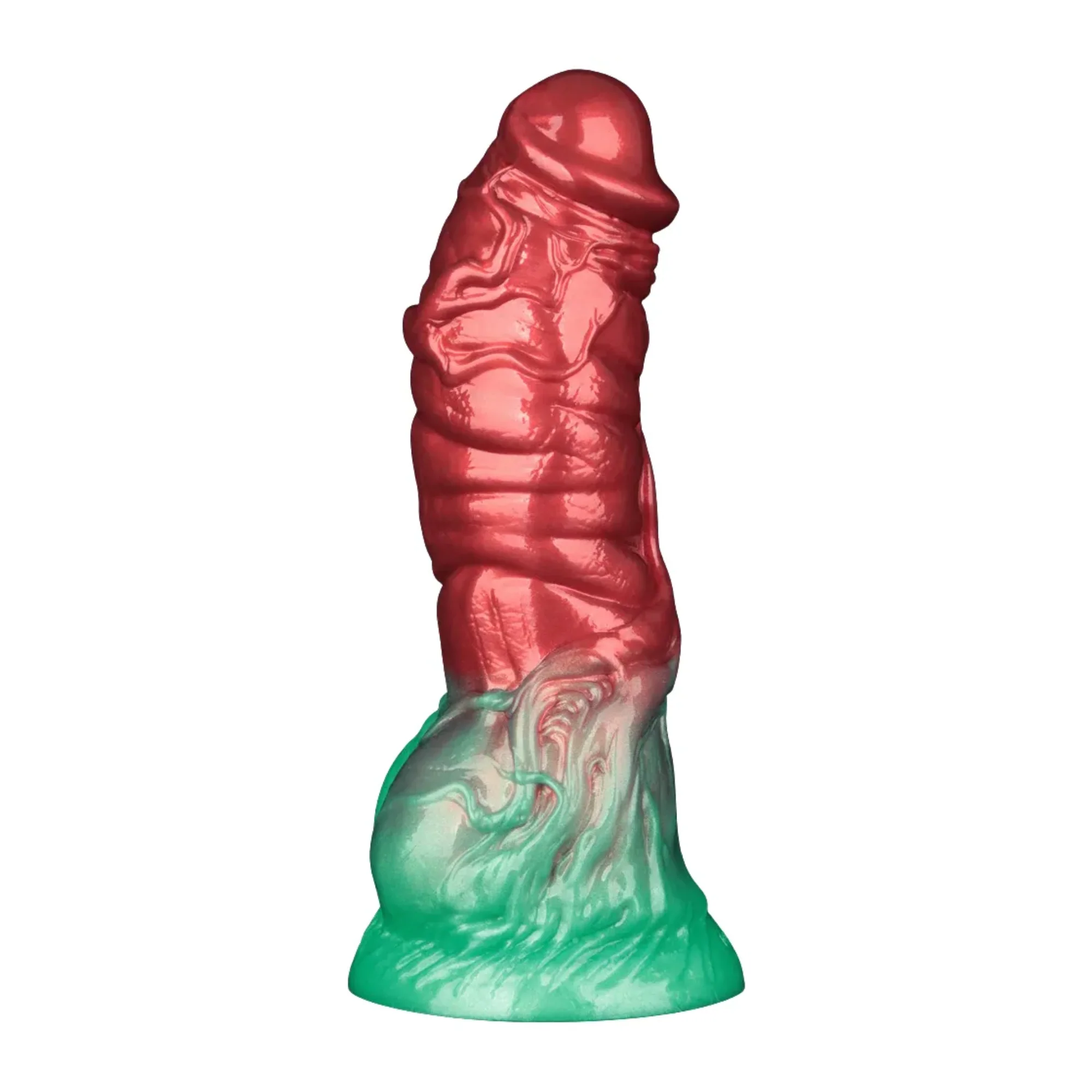 Inflatable Fantasy Dildo with Squeeze Pump for Stretching and Gaping