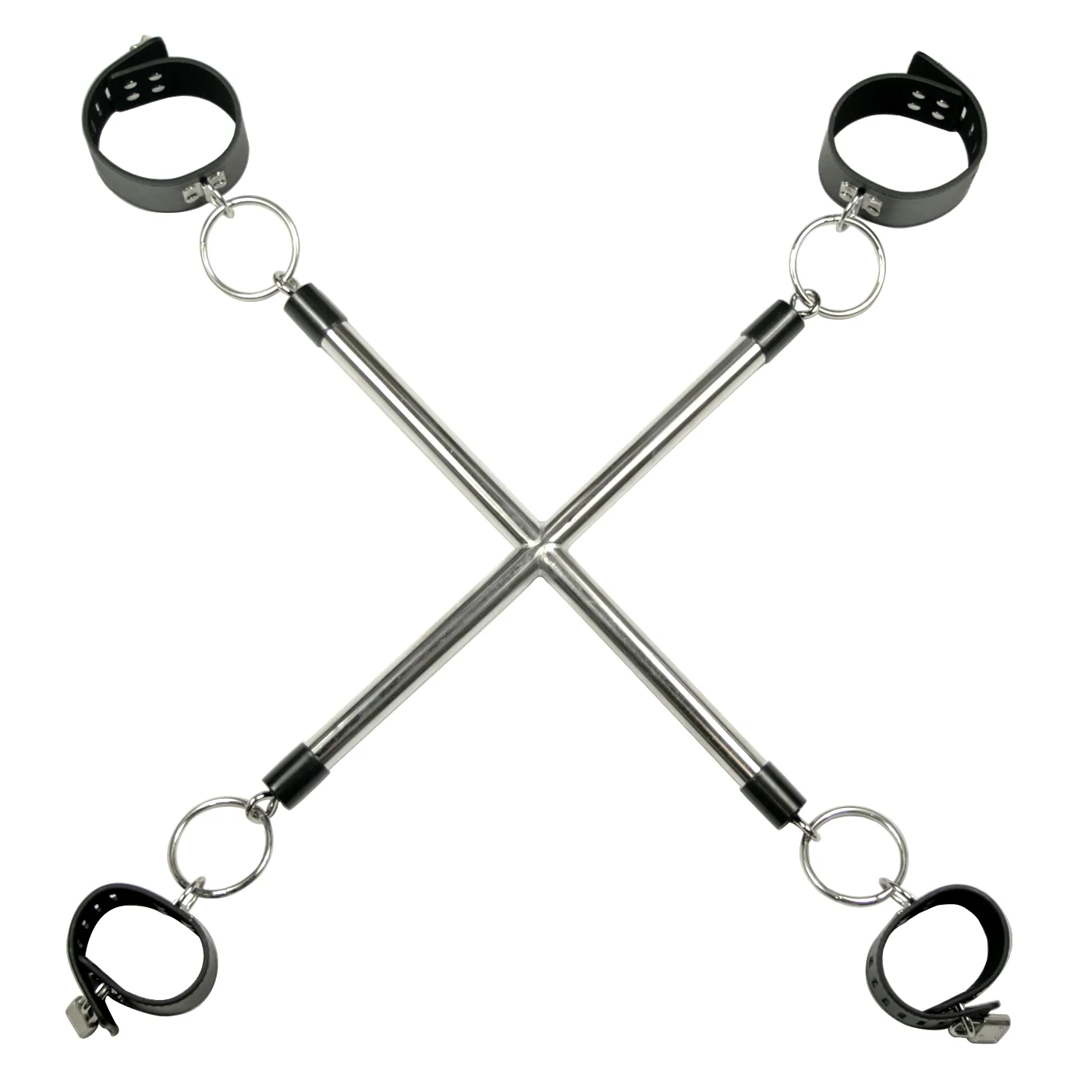 X-Hog Tie Spreader Bar With Adjustable Leather Restraints
