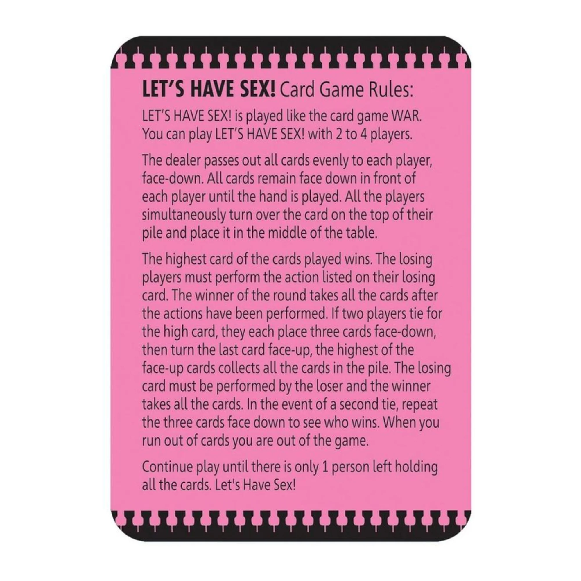 Let's Have Sex Card Game