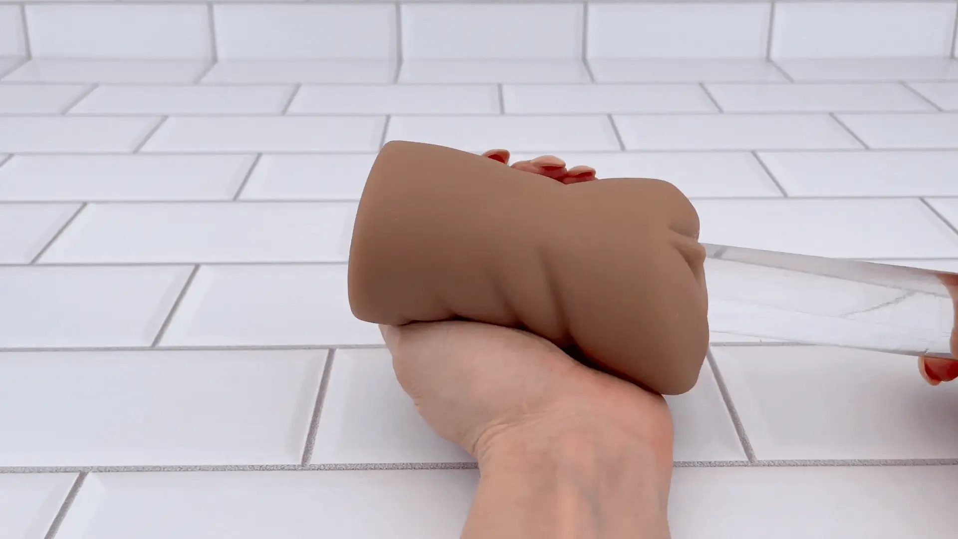Easy Grip Pocket Pussy with Textured Tunnel and Outer Ridges