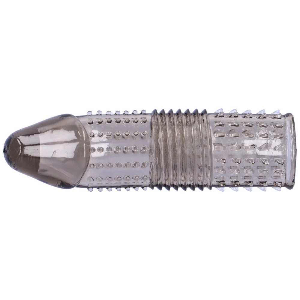 Triple Textured Penis Sleeve Extender Adds Up to One Inch
