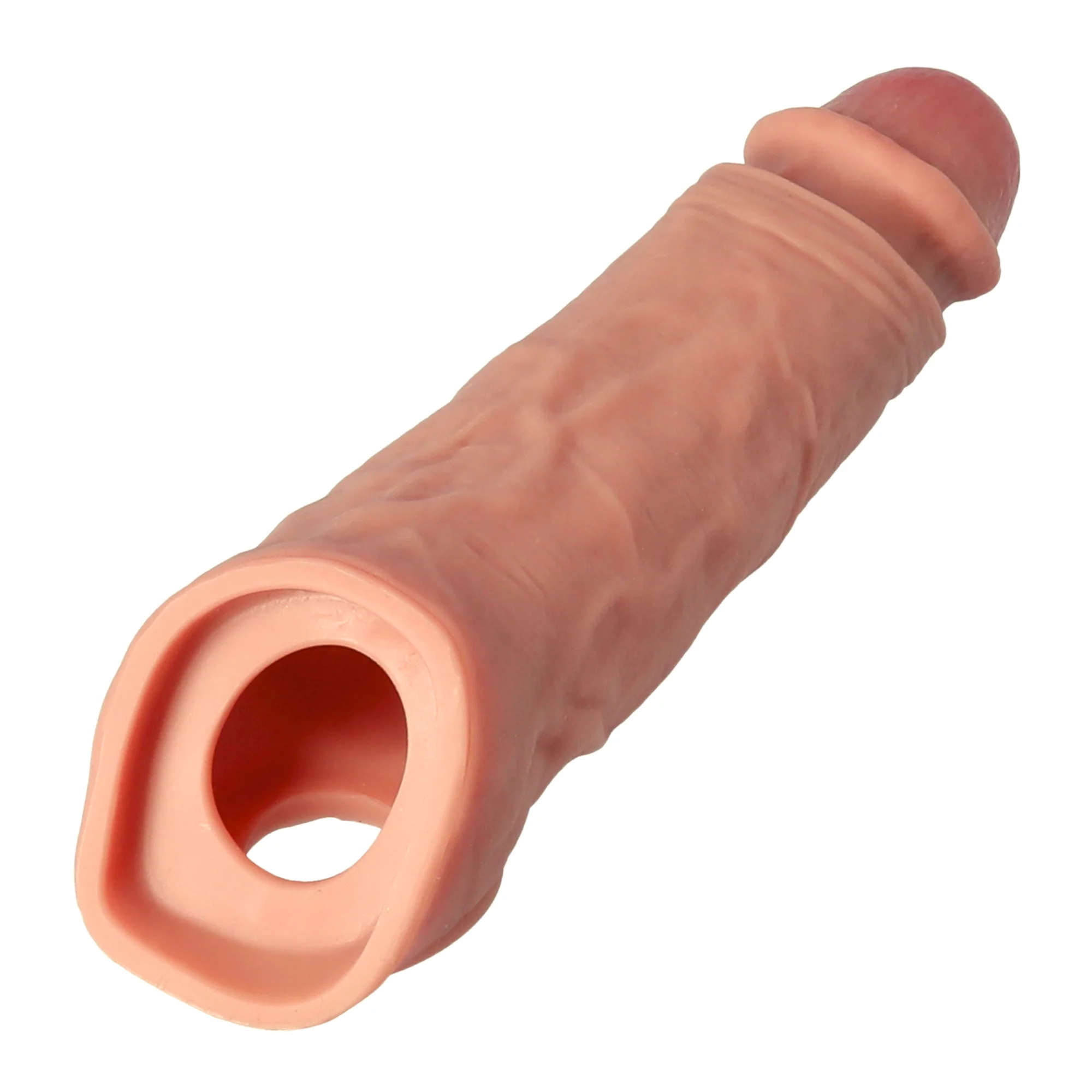 Real Feel Vibrating Penis Extender – Gives 2 Added Inches & Powerful Vibes!