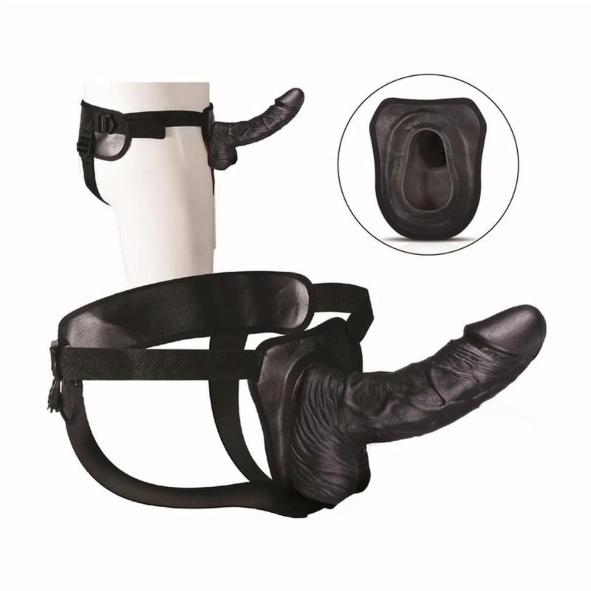Erection Assistant 8 Inch Hollow Strap-On