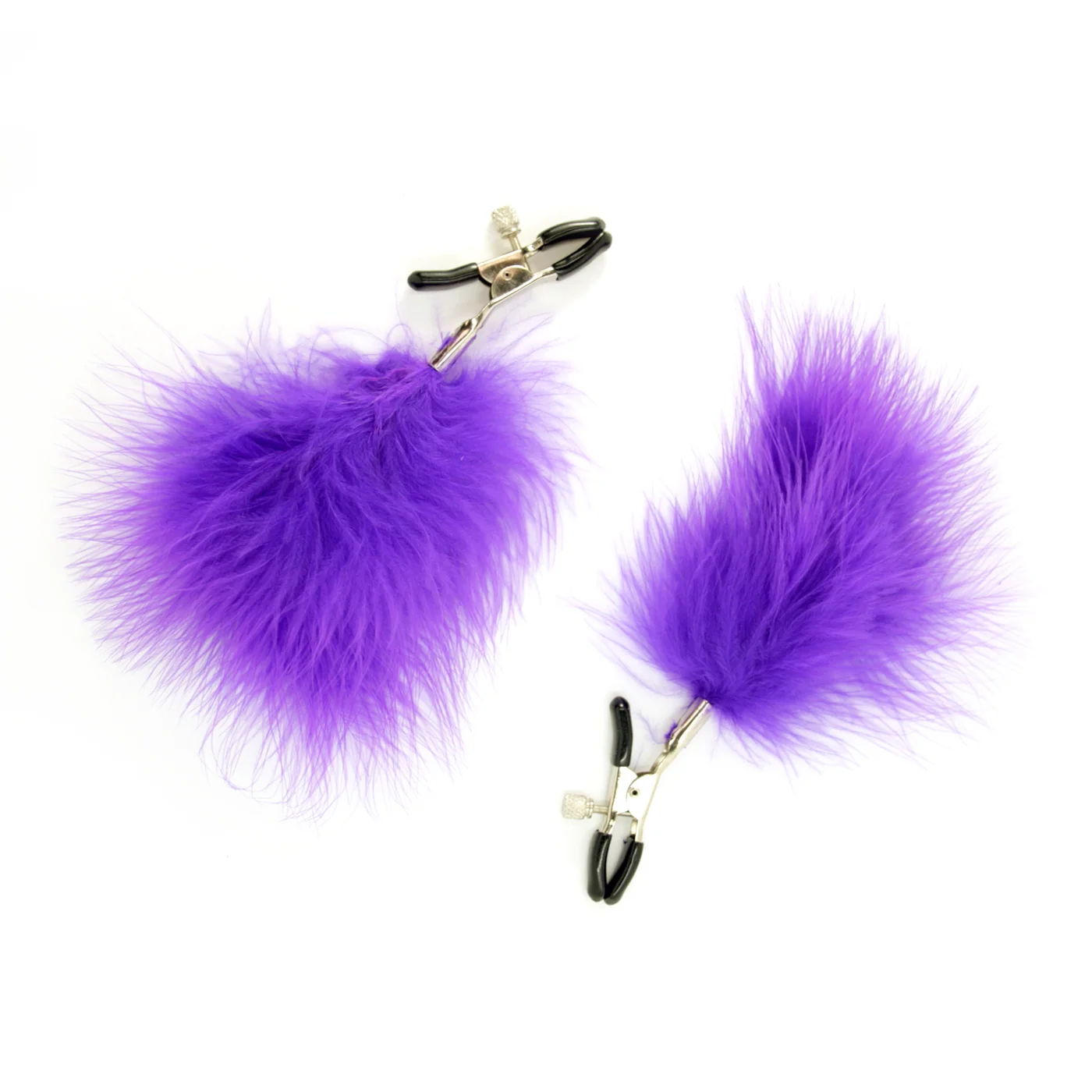 Feathered Nipple Clamps With Adjustable Screw Pinch