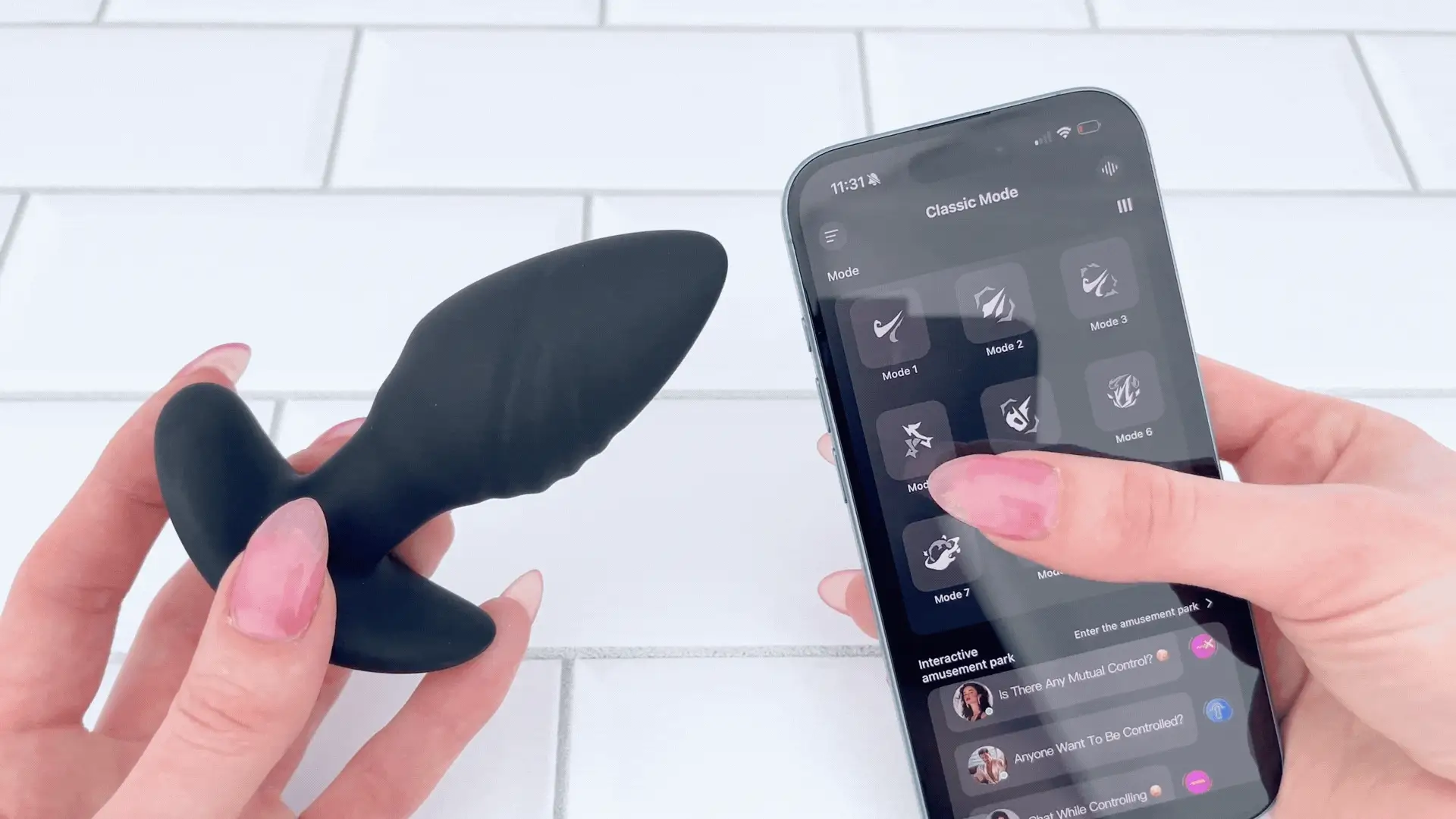 Vibrating & Rotating Bluetooth Butt Plug - Rotates Against Your P-Spot!