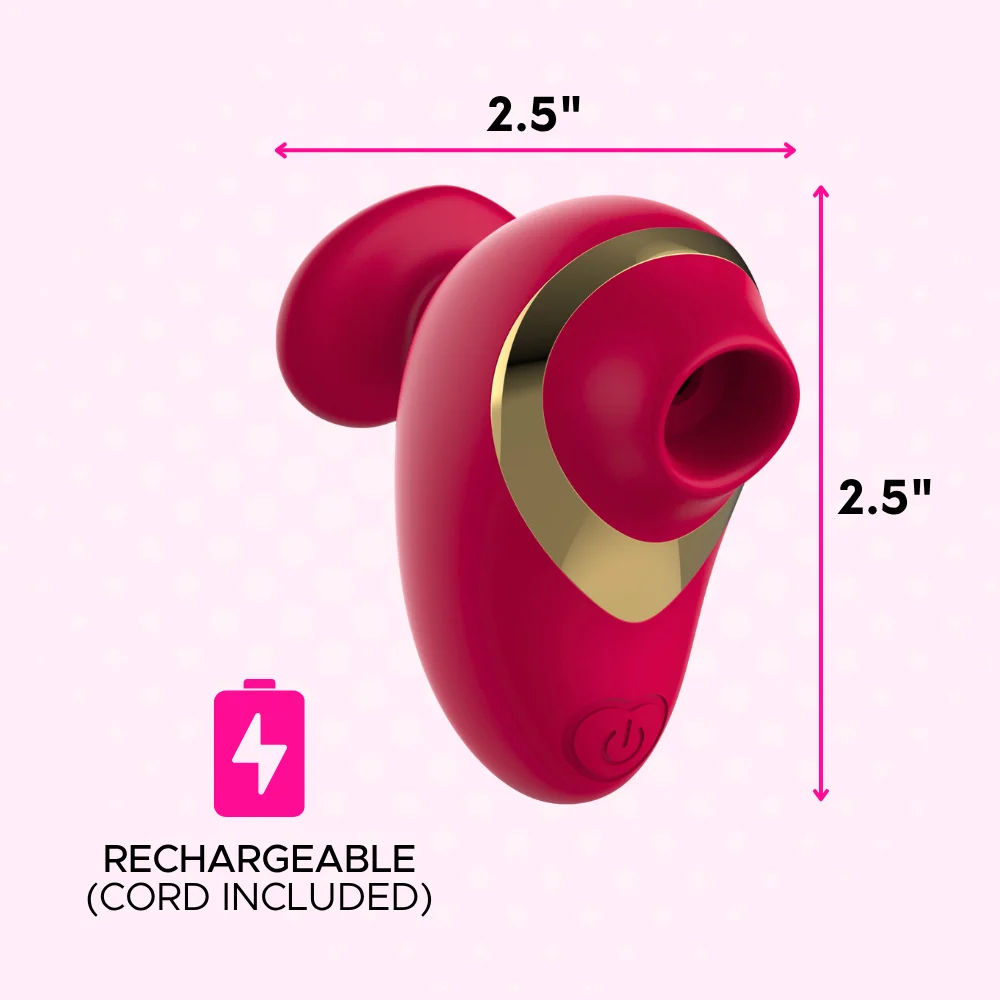 Silicone Pussy Pal Air Pulse Vibrator for Clit Stimulation