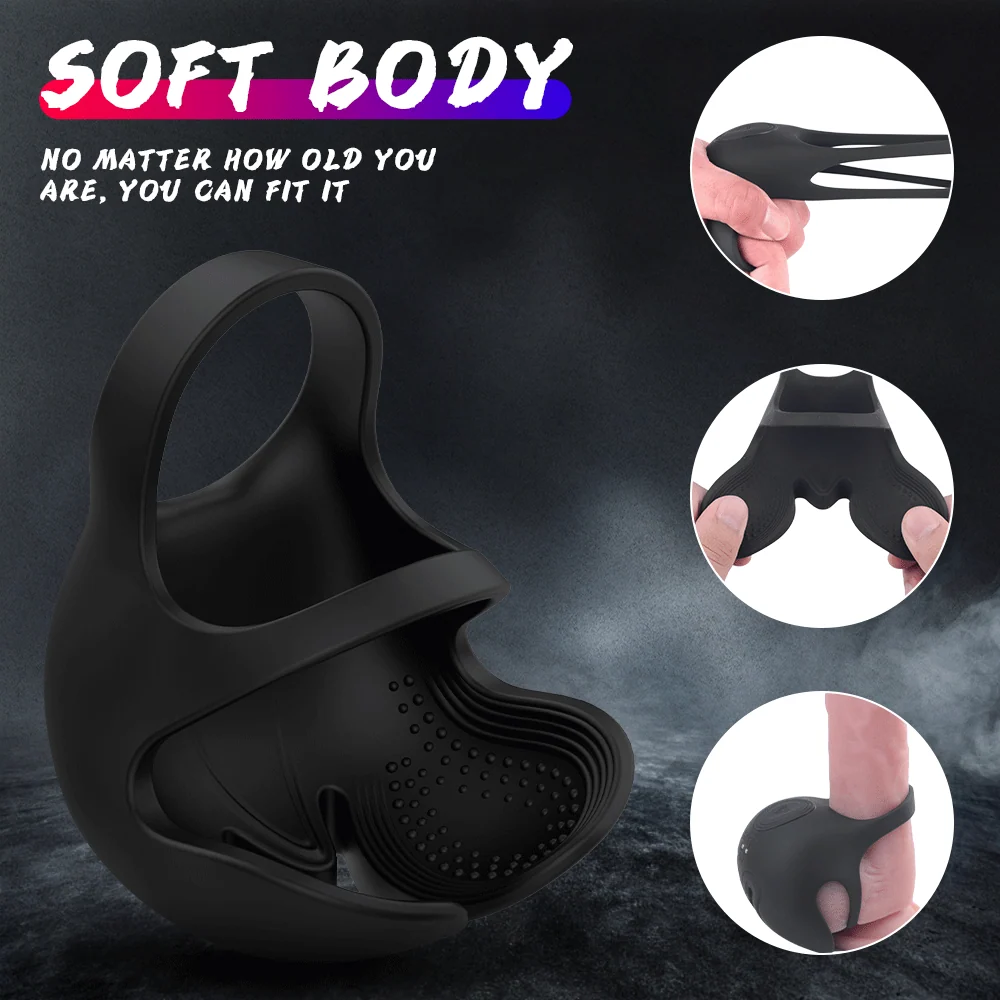 Laska Remote Cock and Ball Vibrator with 95-Minute Charge
