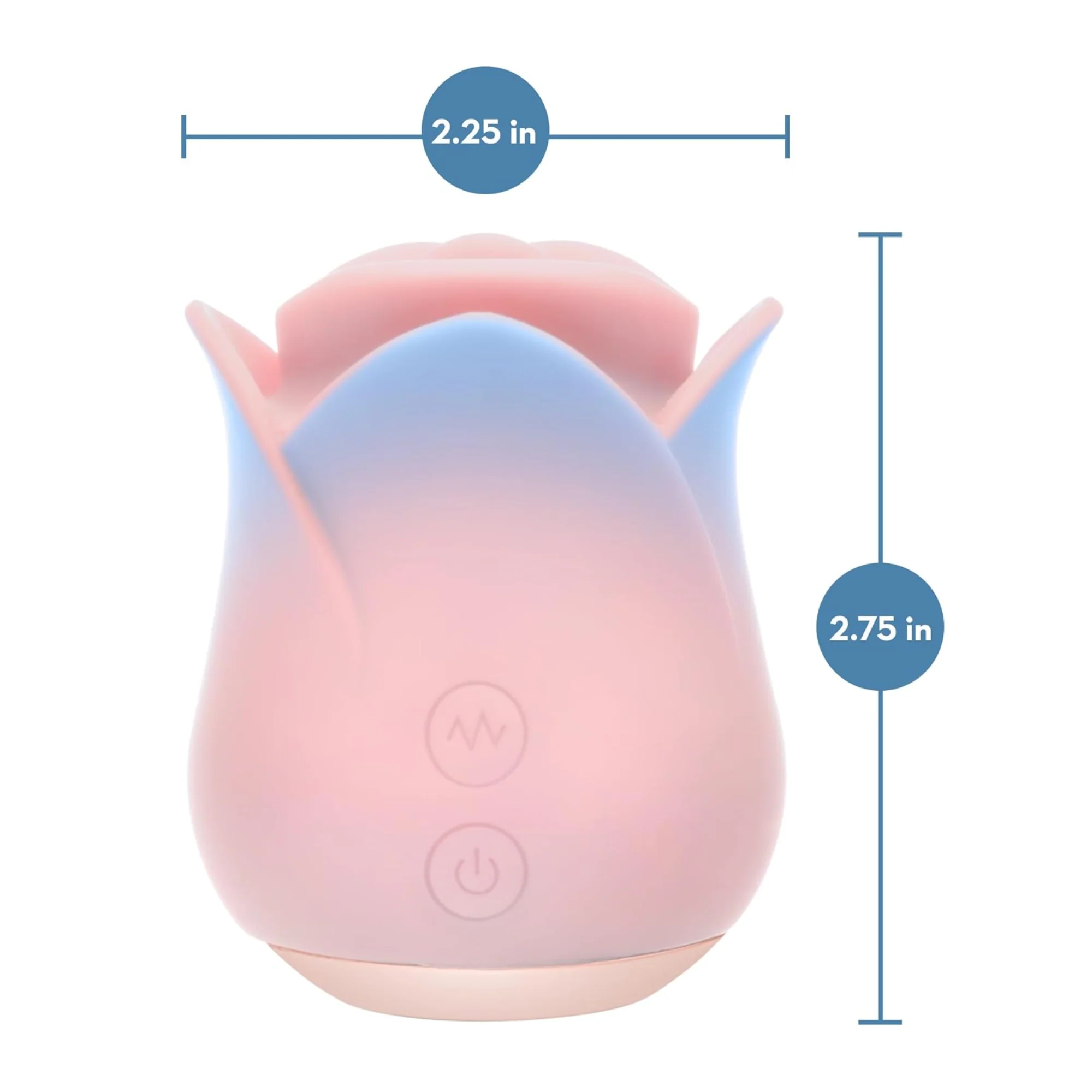 Blush Collection French Kiss Rose Stimulator - Nibbles On Your Clit with Powerful Vibrations!