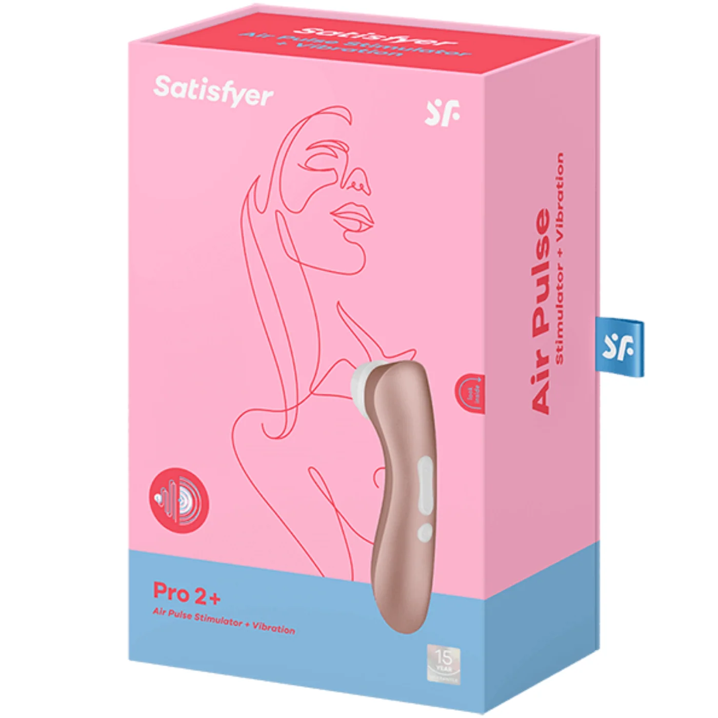 Satisfyer Pro 2+ 气脉冲振动器，11 档强度