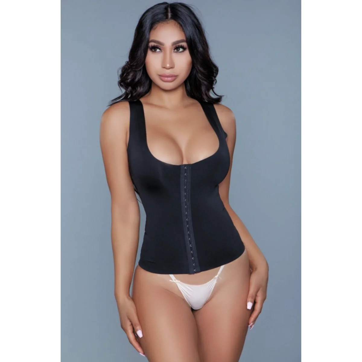 BeWicked Miraculous Seamless Shapewear Top with Hook and Eye Closure