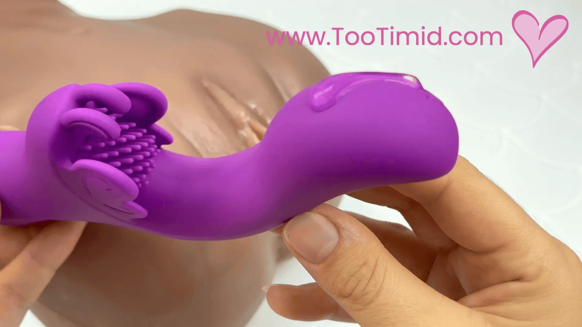 Fluttering Bliss Silicone Dual Action Butterfly Vibrator Waterproof Vibe