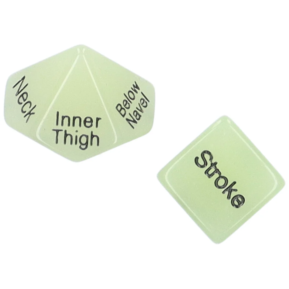 Glow-in-the-Dark Sex Dice Game with Two Dice